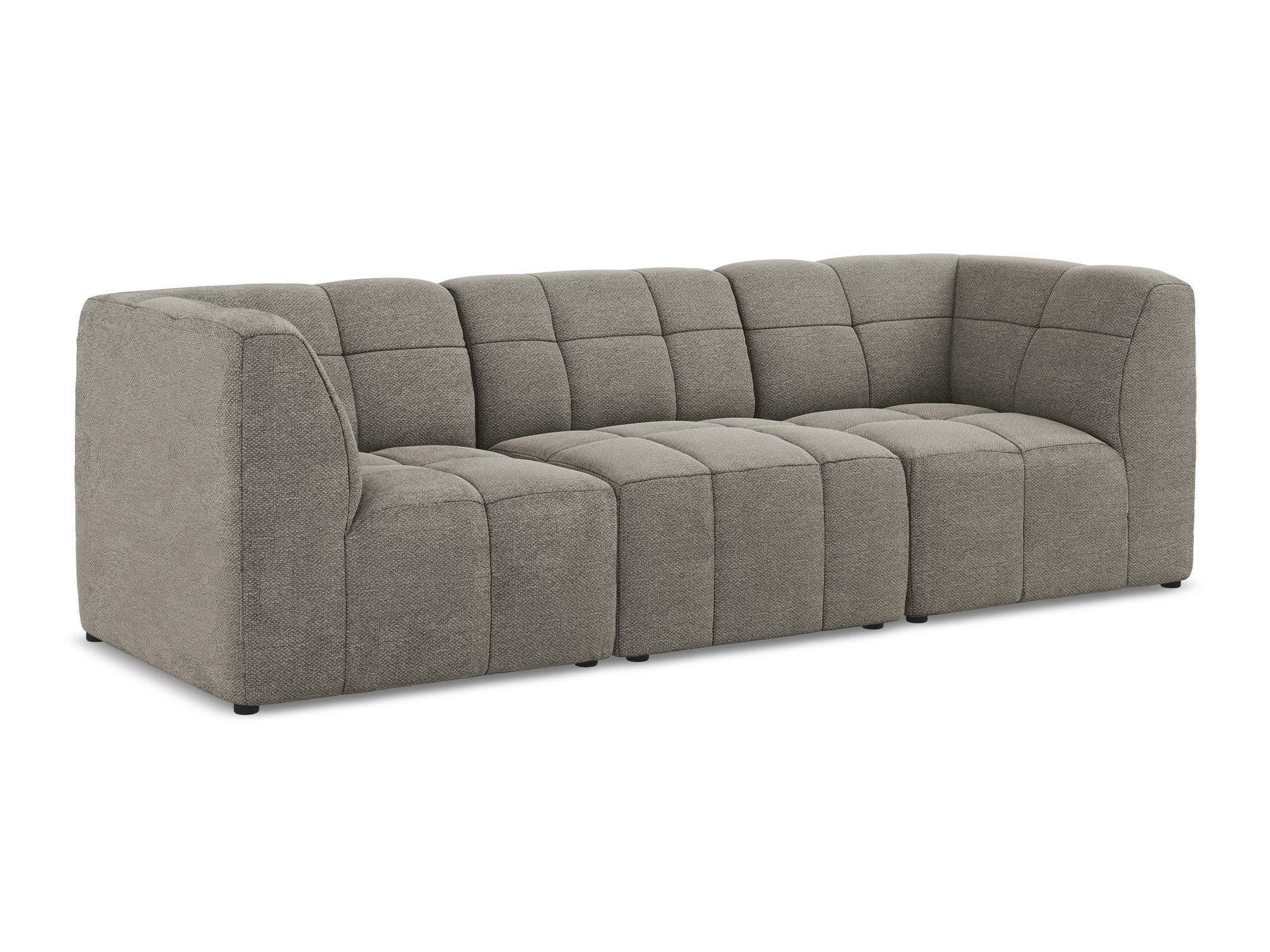 Sofa modułowa 3-osobowa ALOHA szary boucle