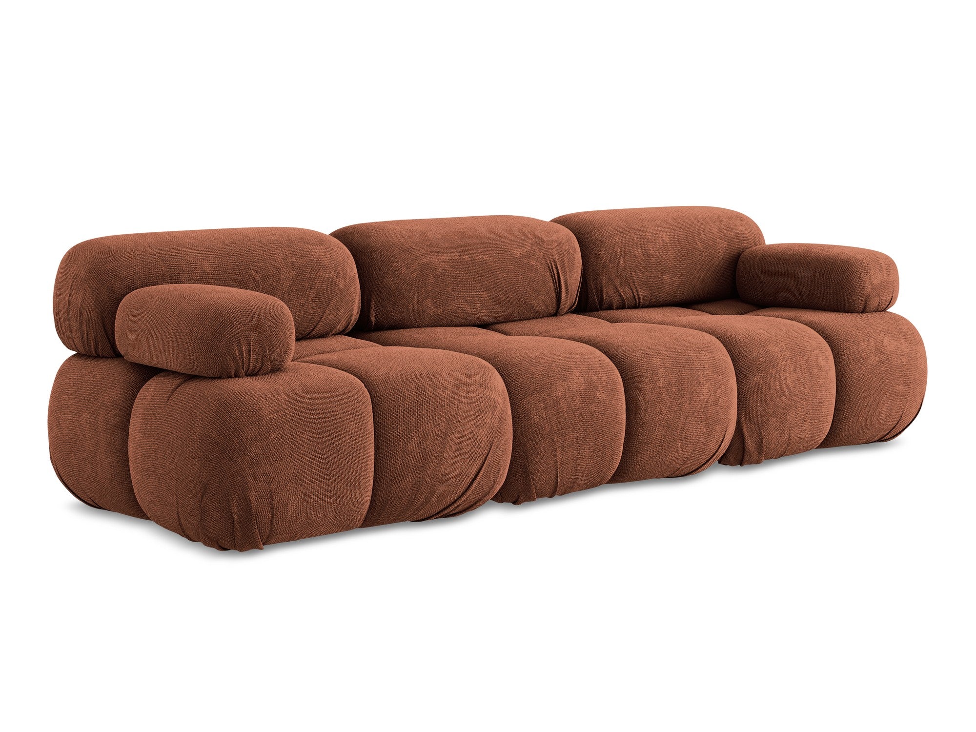 Sofa modułowa 3-osobowa LOKUA terakota szenil