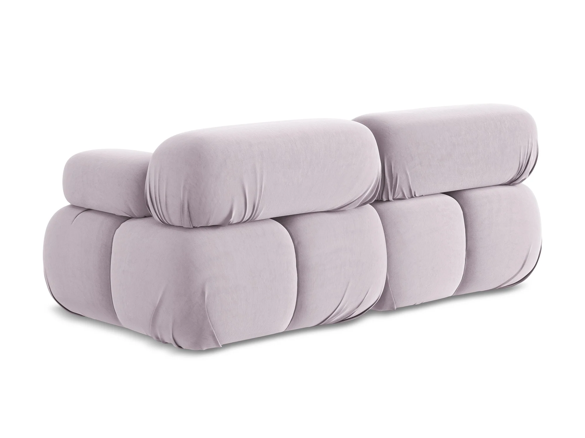 Sofa modułowa aksamitna 2-osobowa LOKUA lawendowy - Image 6