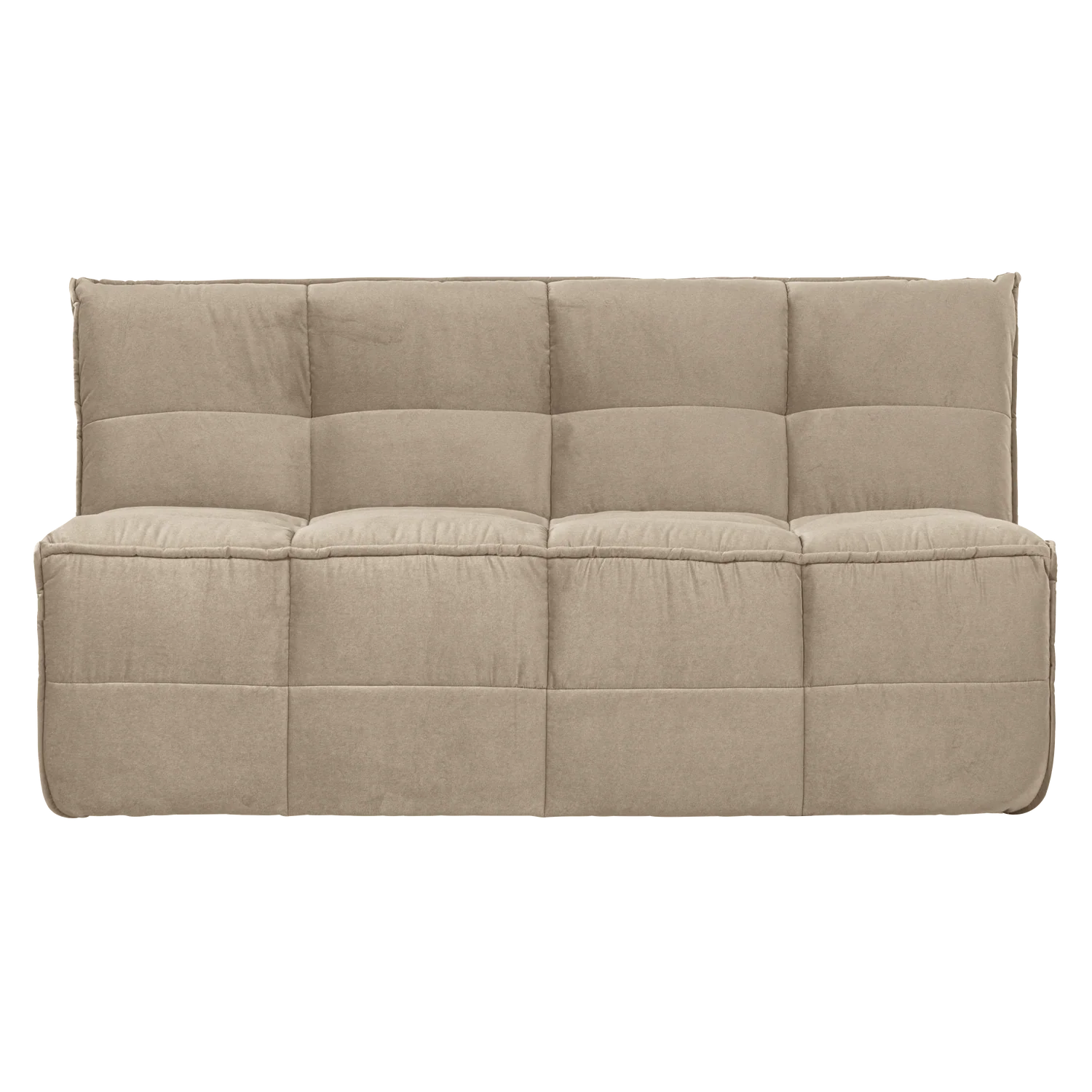 Sofa aksamitna CLUSTER BENCH - moduł 3-osobowy piaskowy - Image 3