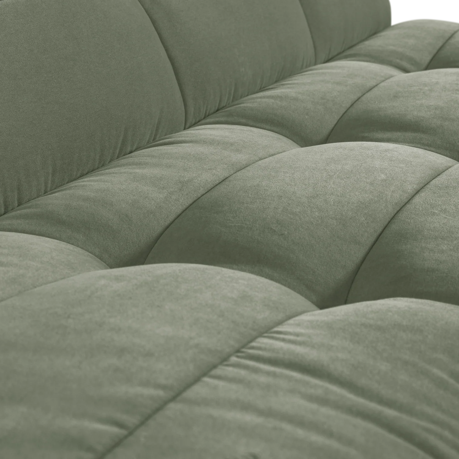Sofa aksamitna CLUSTER BENCH - moduł 3-osobowy pistacjowy - Image 5