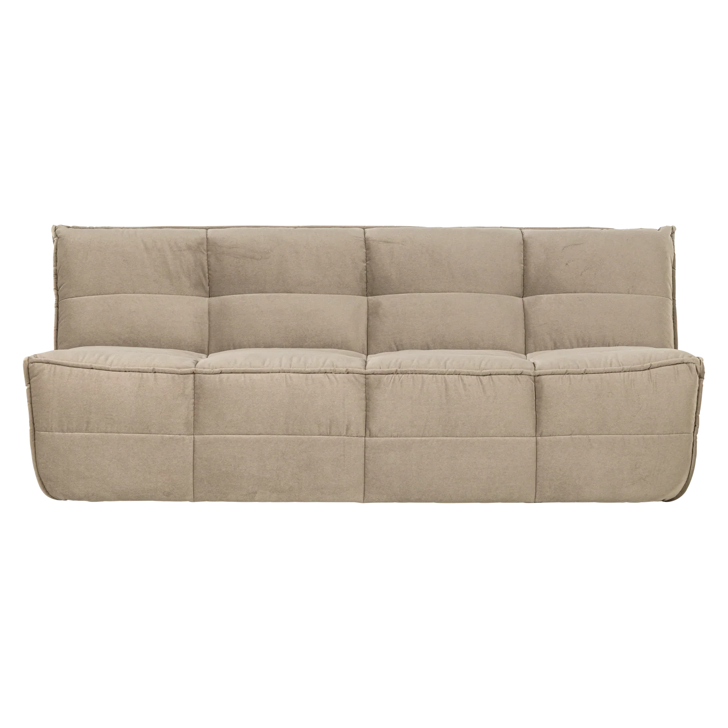 Sofa aksamitna CLUSTER - moduł 3-osobowy piaskowy - Image 3