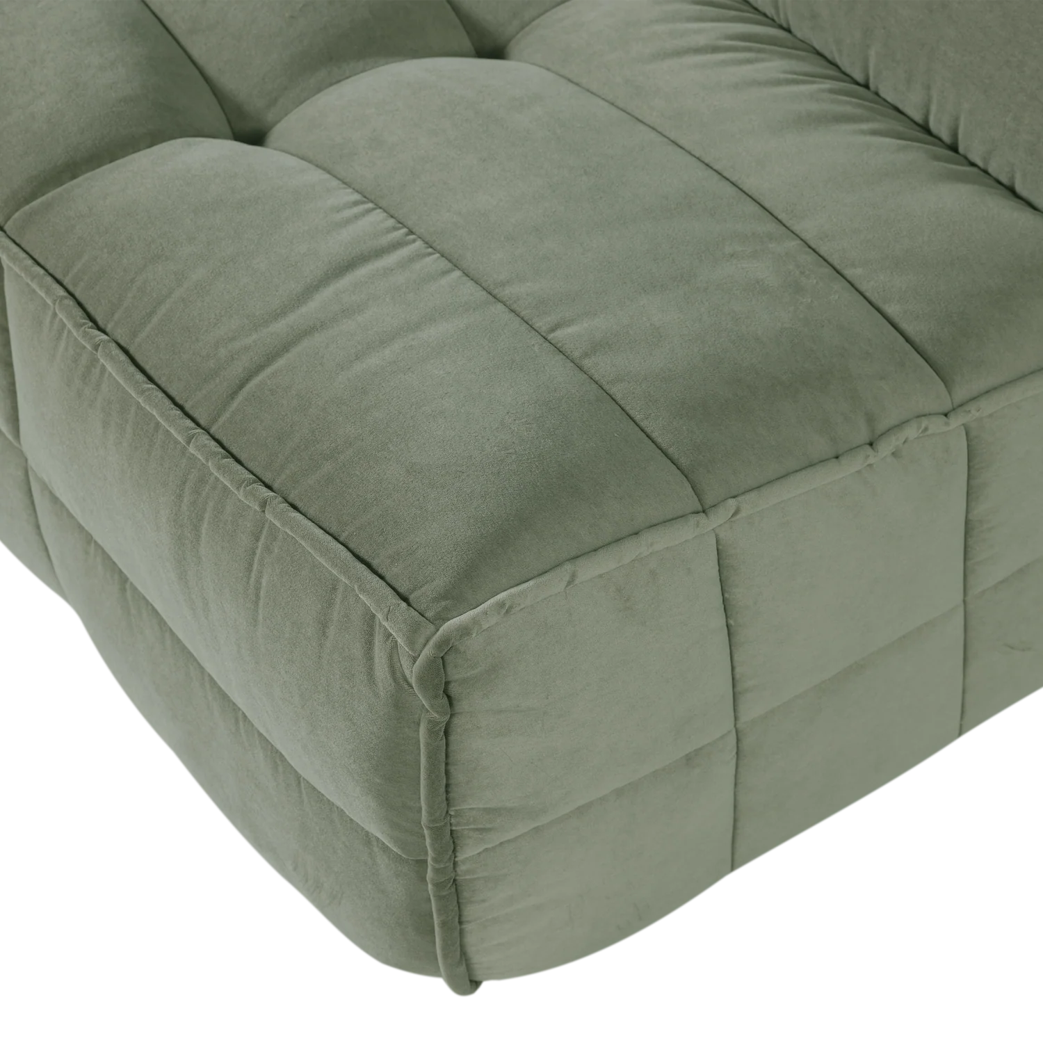 Sofa aksamitna CLUSTER - moduł 3-osobowy pistacjowy - Image 2