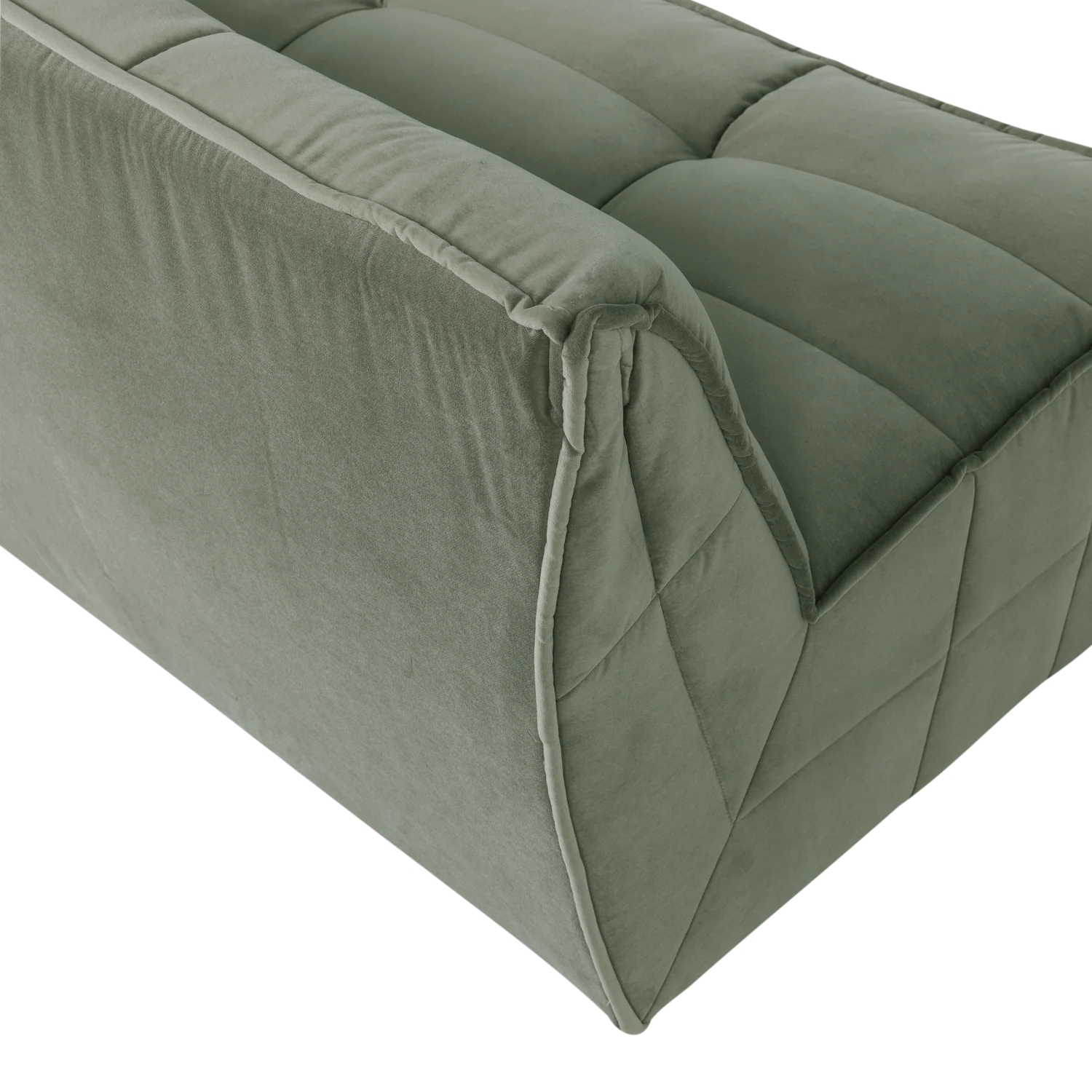 Sofa aksamitna CLUSTER - moduł 3-osobowy pistacjowy - Image 5