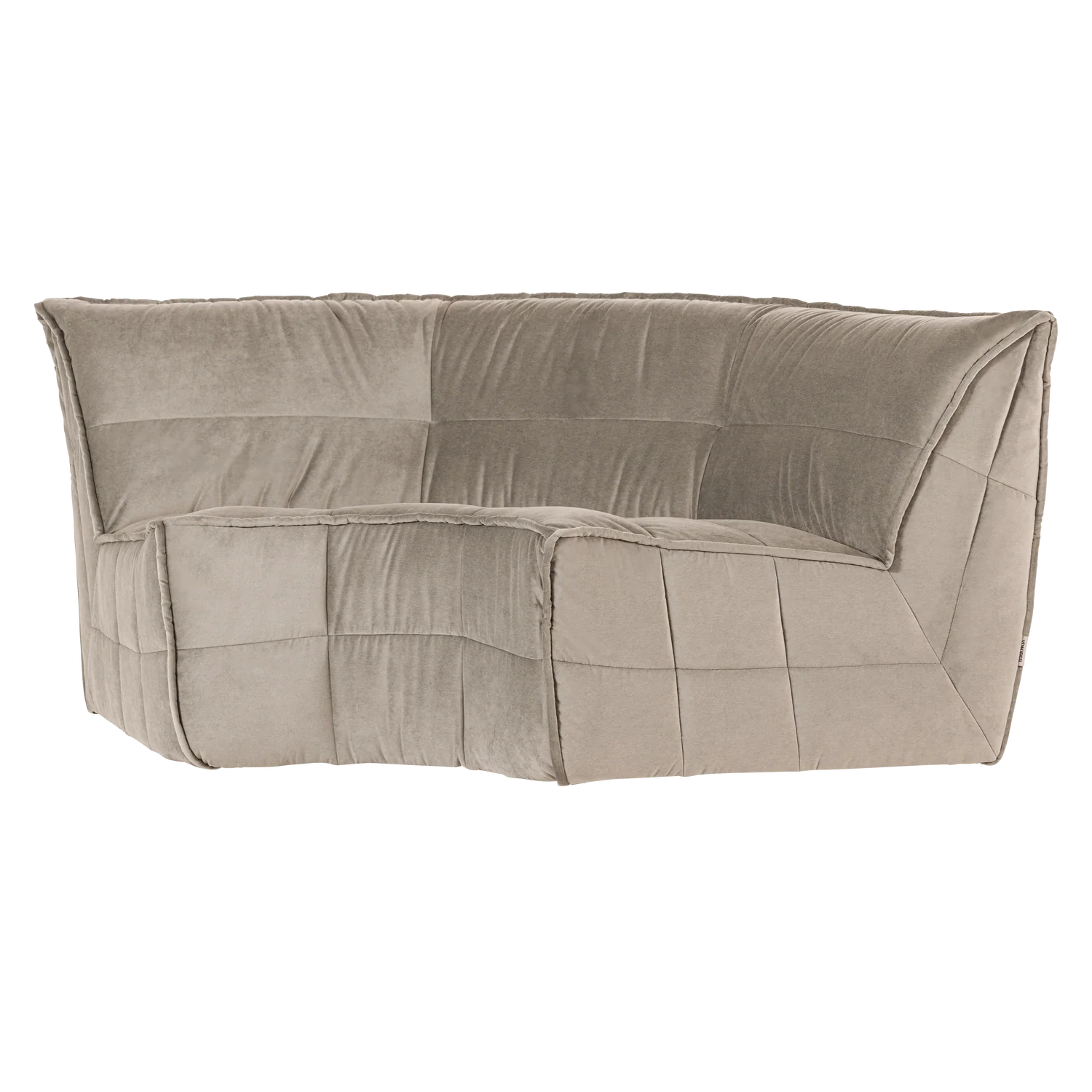 Sofa aksamitna CLUSTER - moduł narożny beżowy - Image 3