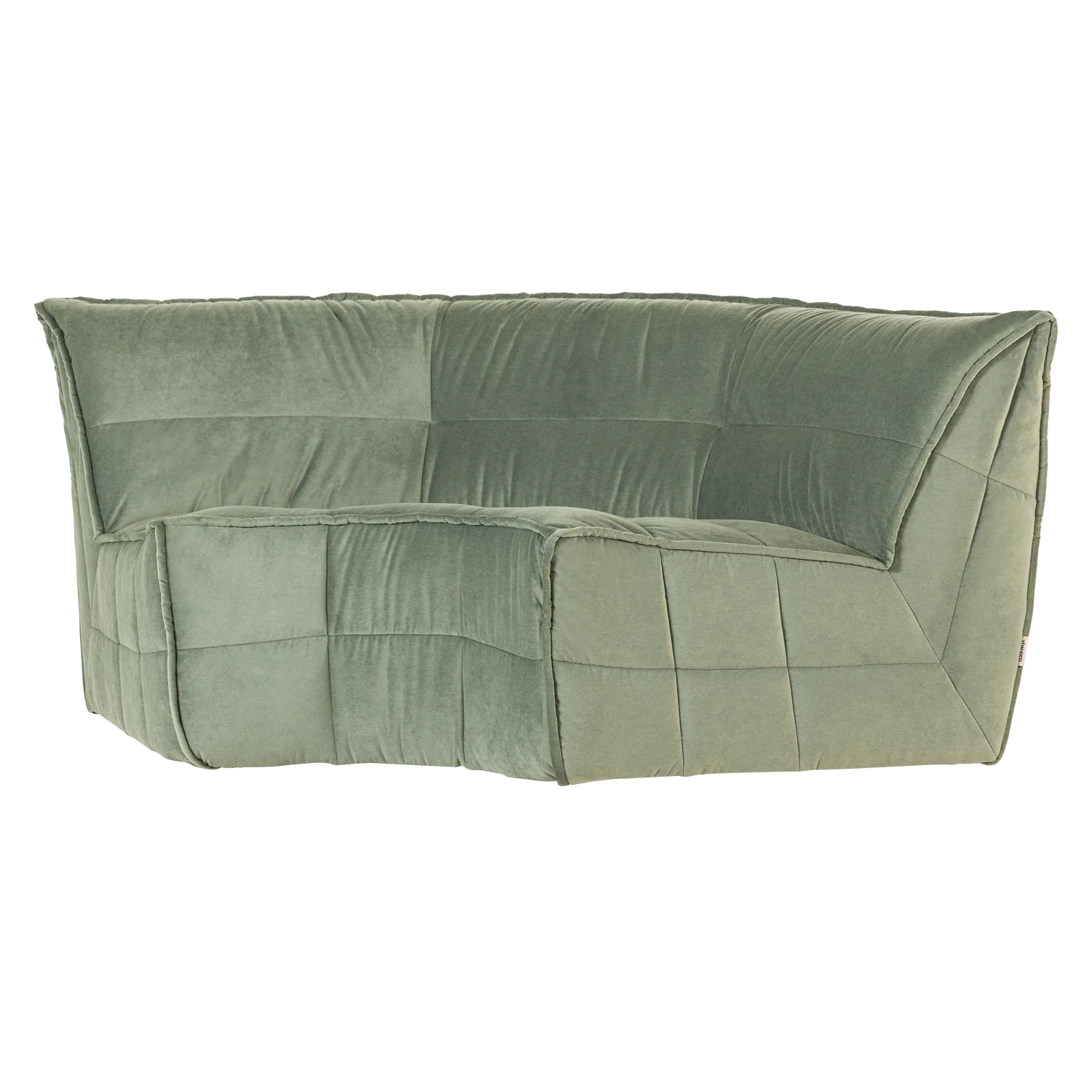 Sofa aksamitna CLUSTER - moduł narożny pistacjowy - Image 5