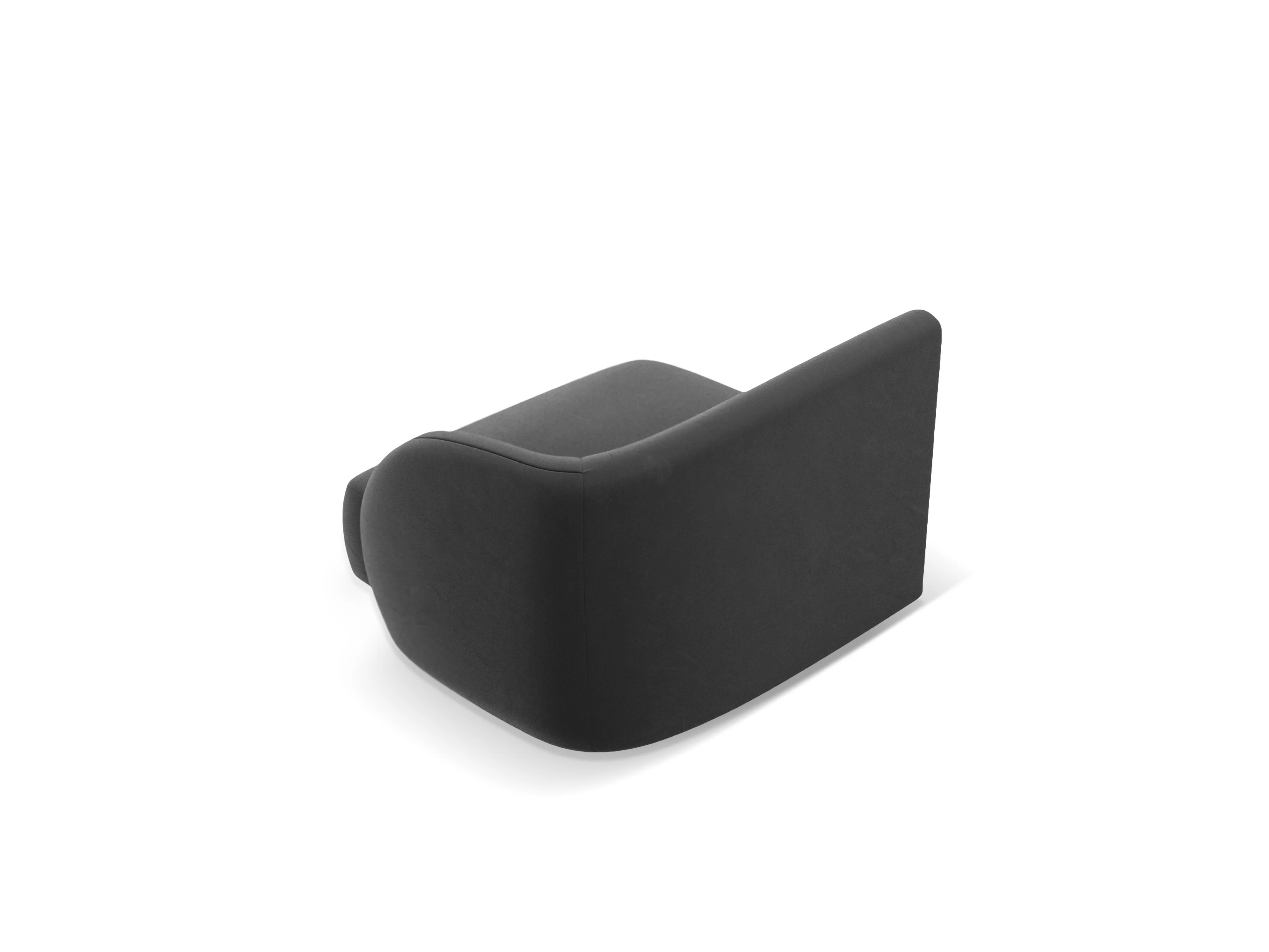 Sofa modułowa aksamitna MILEY - moduł prawostronny szary - Image 4