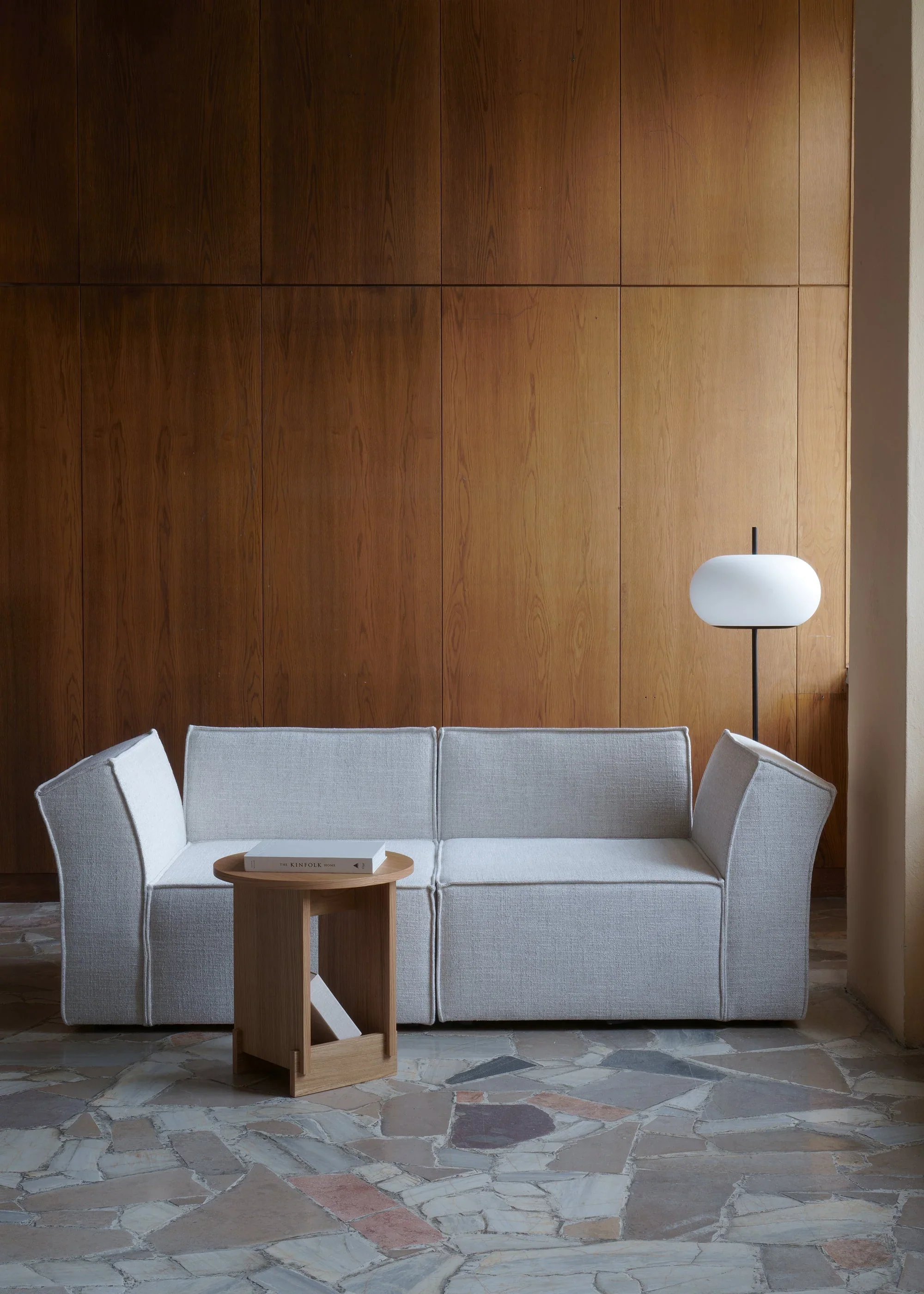 Sofa modułowa ANDO - puf jasnoszary - Image 6