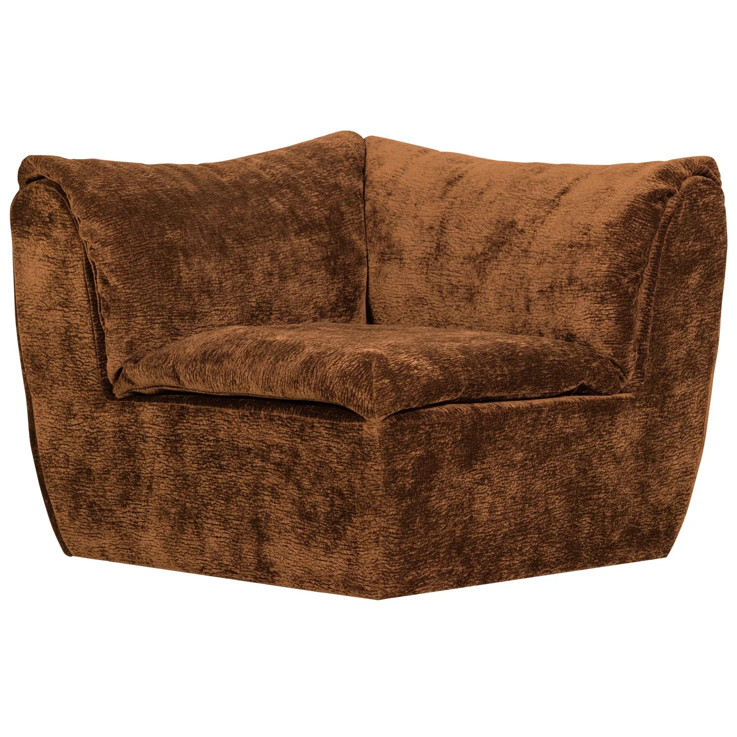 Sofa modułowa BAGGY 3D - element narożny brązowy - Image 4