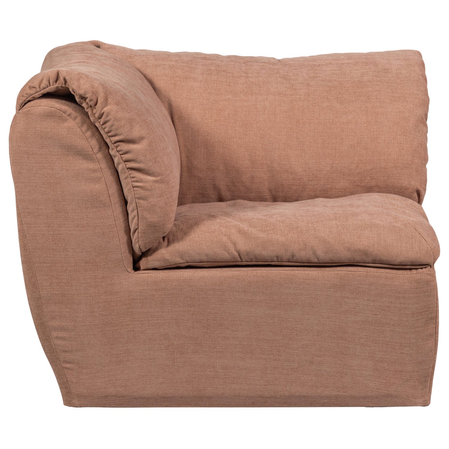 Sofa modułowa BAGGY - element narożny różowy - Image 5