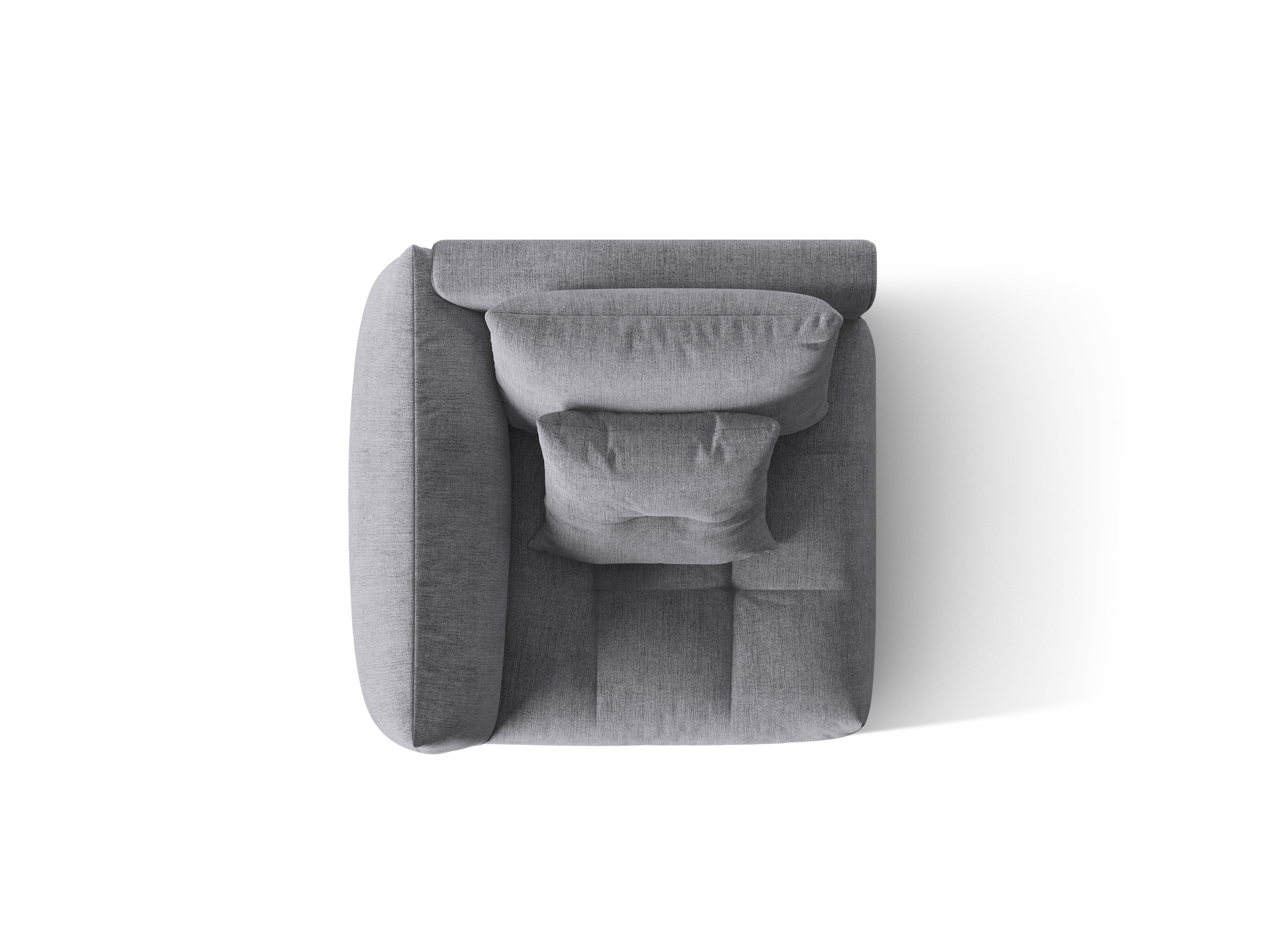 Sofa modułowa BLOOM - element lewostronny szary szenil - Image 4