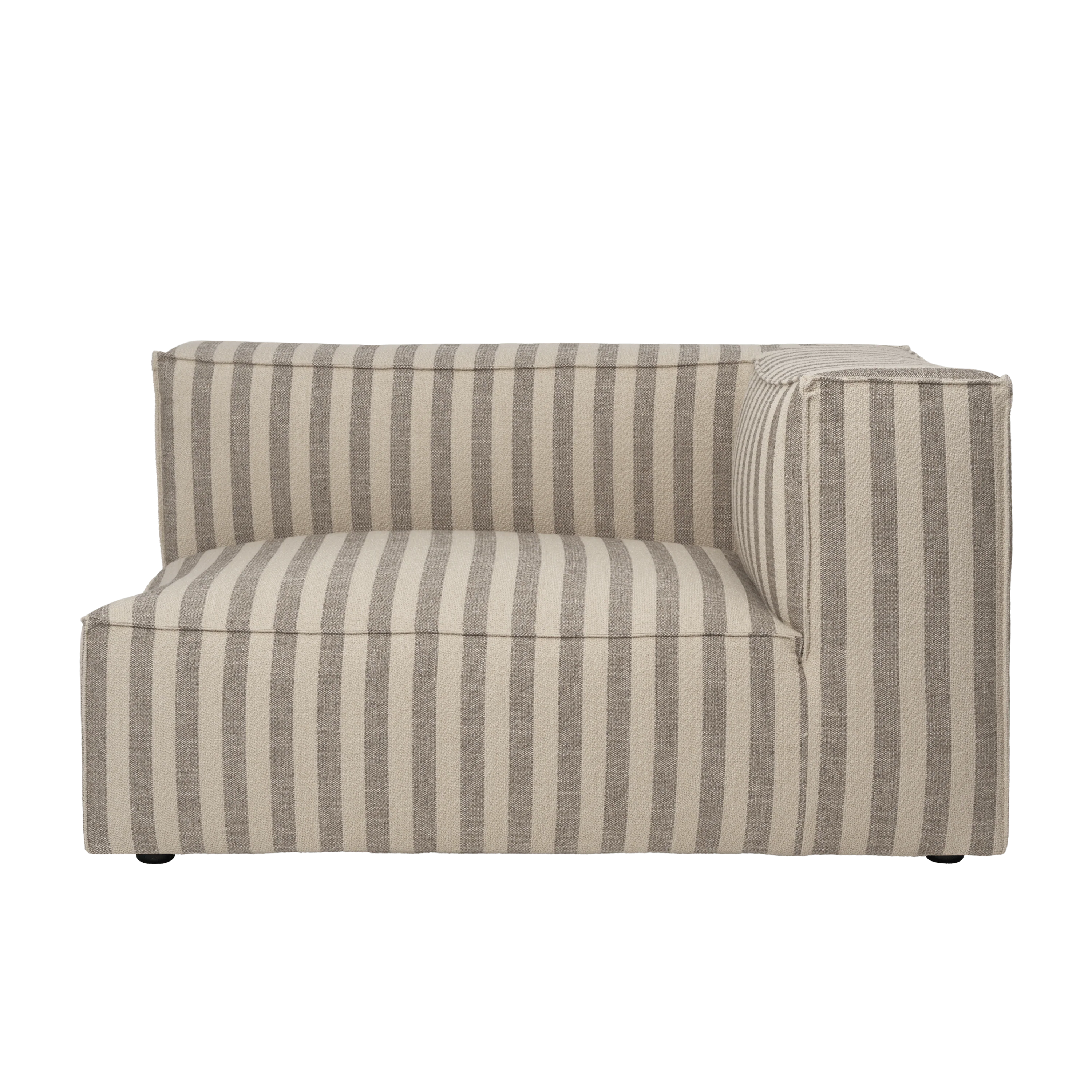 Sofa modułowa CATENA Louisiana -  element końcowy prawostronny piaskowy ze złamanym białym