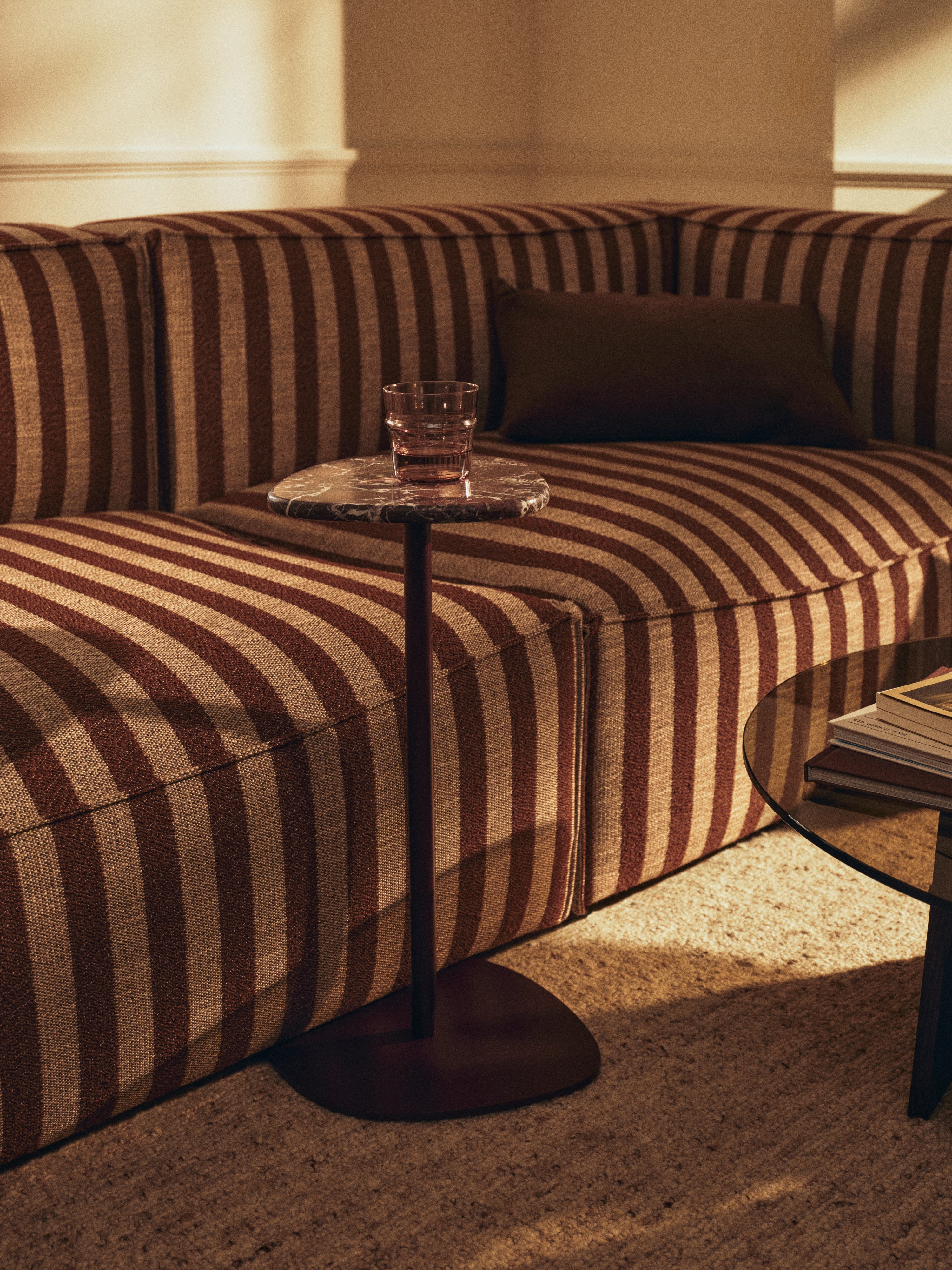 Sofa modułowa CATENA Louisiana -  element końcowy prawostronny piaskowy ze złamanym białym - Image 2