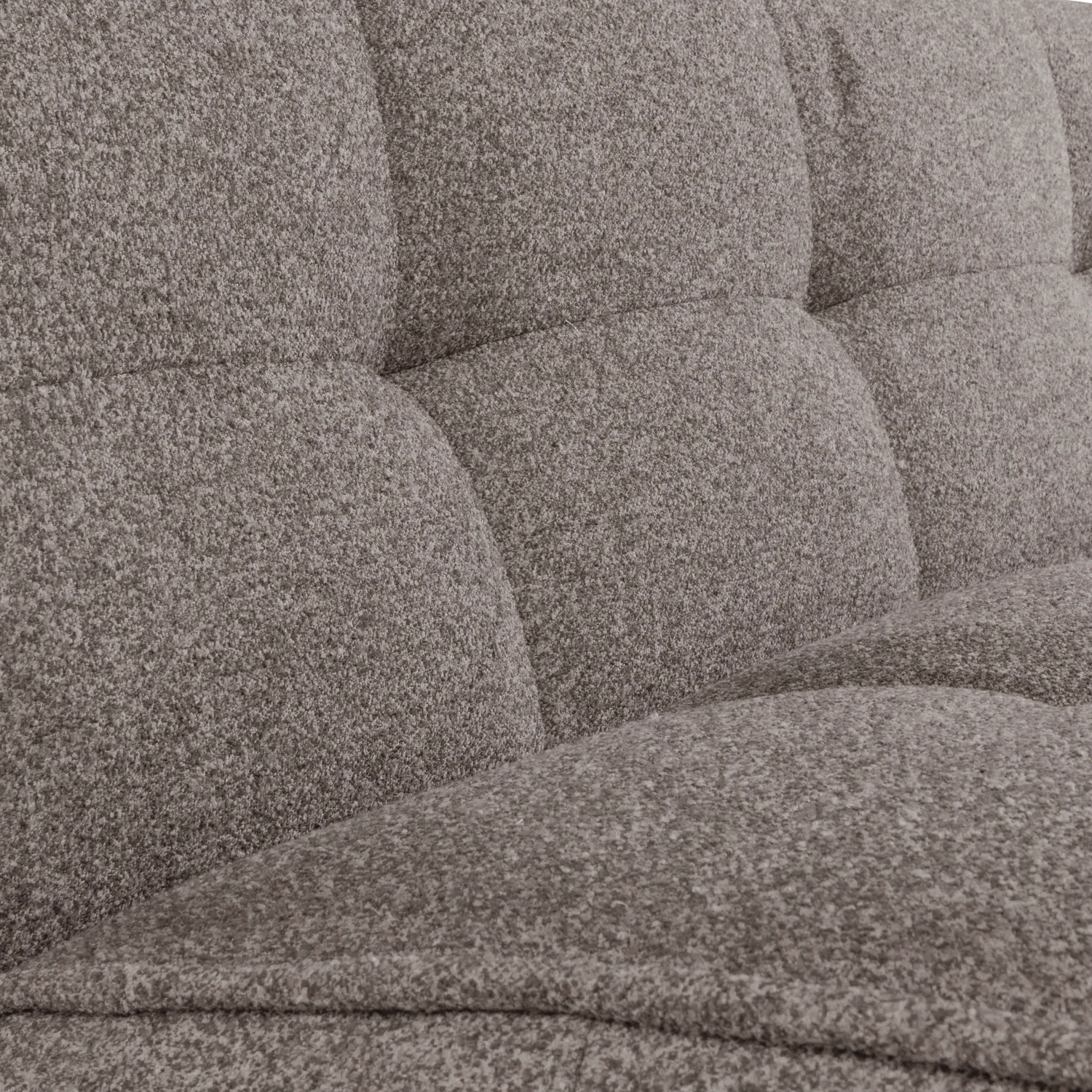 Sofa CLUSTER - moduł 3-osobowy szarobrązowy bouclé - Image 2