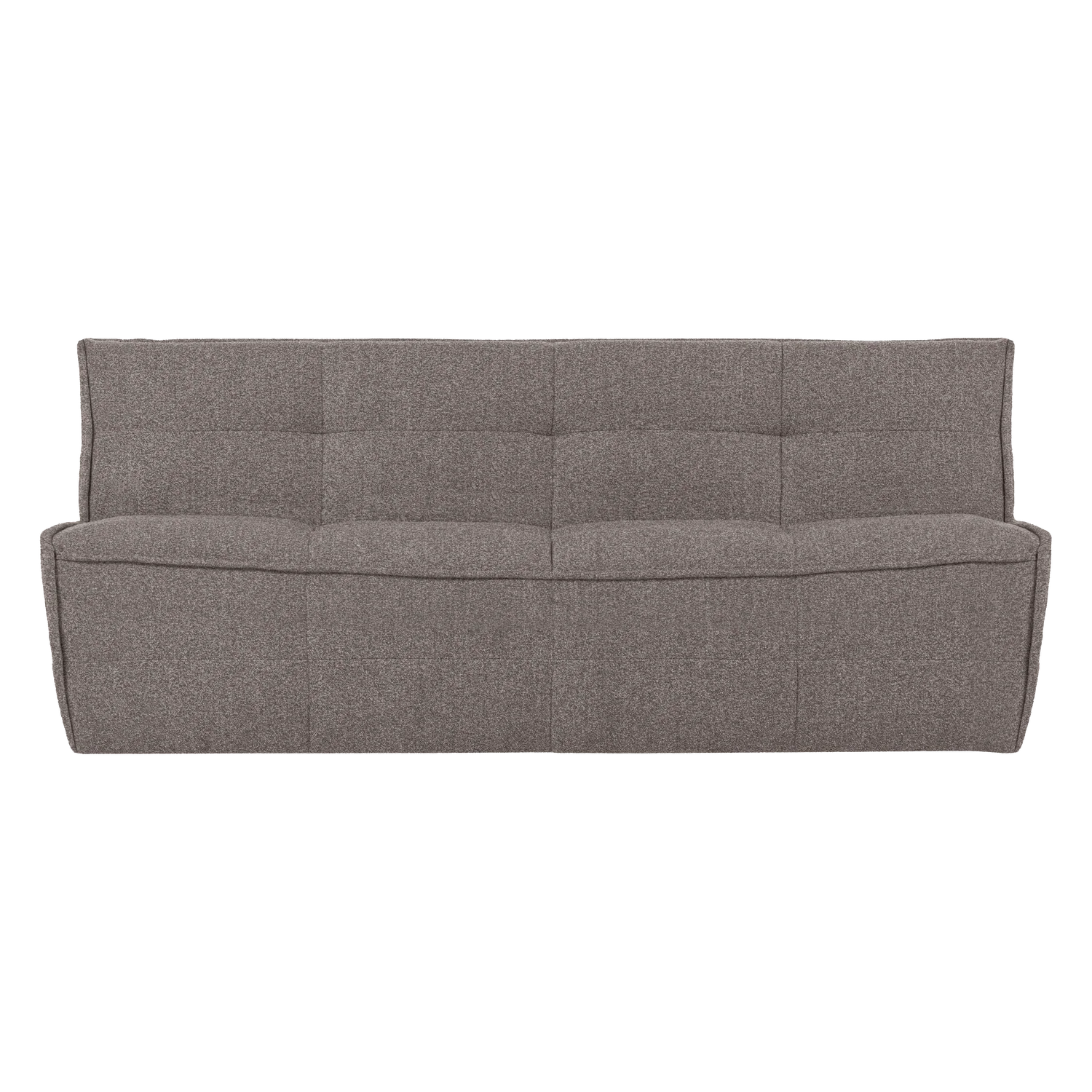 Sofa CLUSTER - moduł 3-osobowy szarobrązowy bouclé - Image 3
