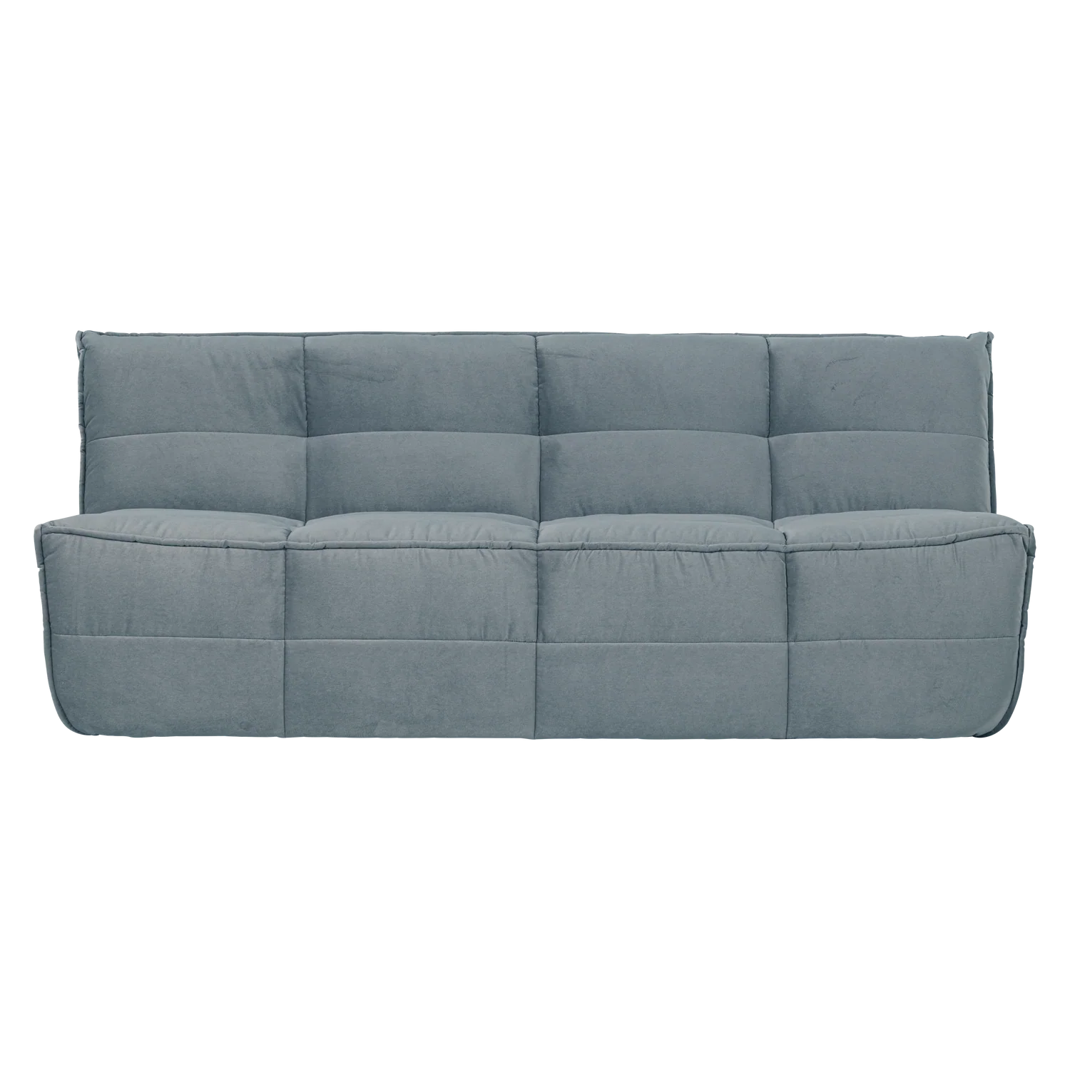 Sofa modułowa aksamitna CLUSTER - moduł 3-osobowy turkusowy - Image 3