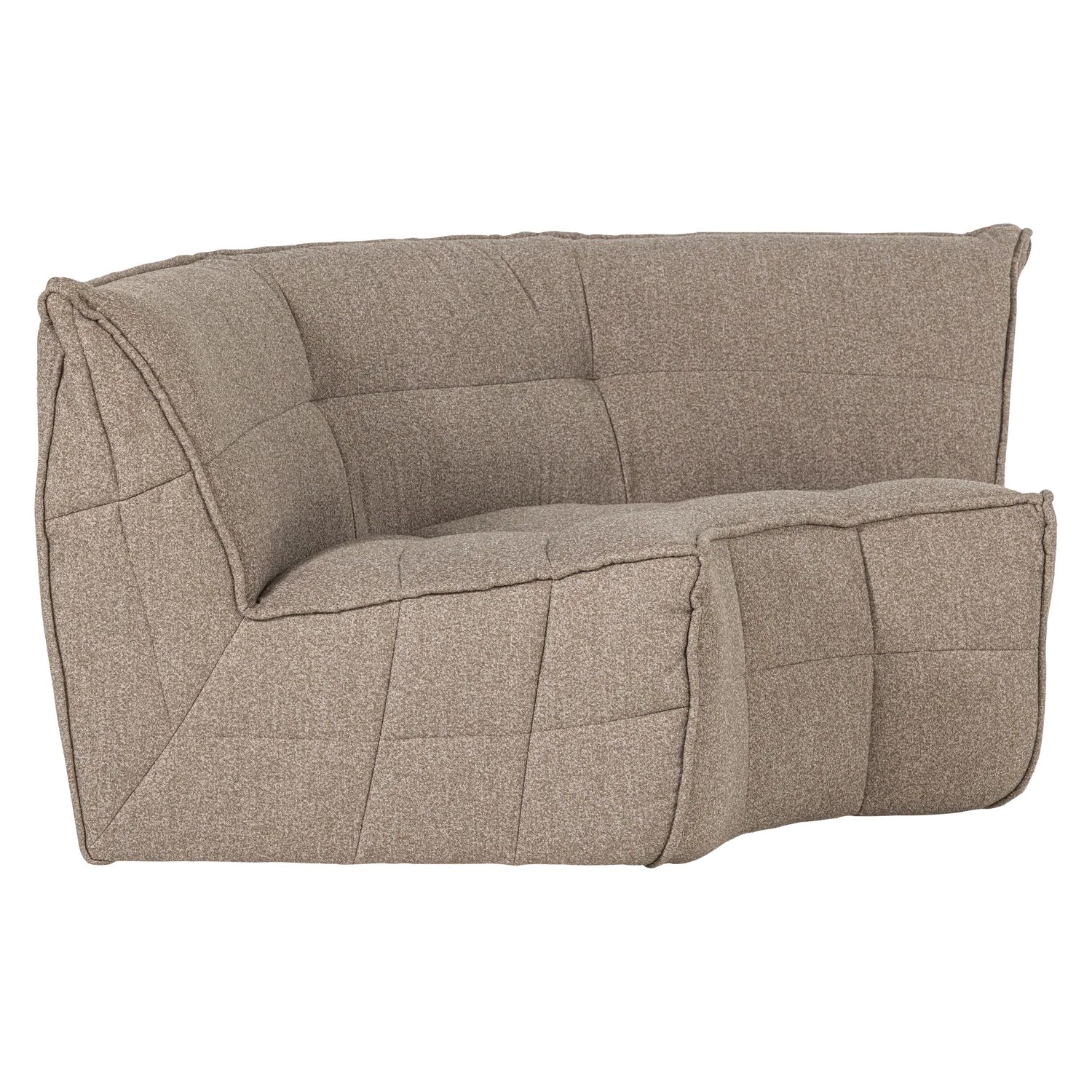 Sofa CLUSTER - moduł narożny beżowy bouclé - Image 3