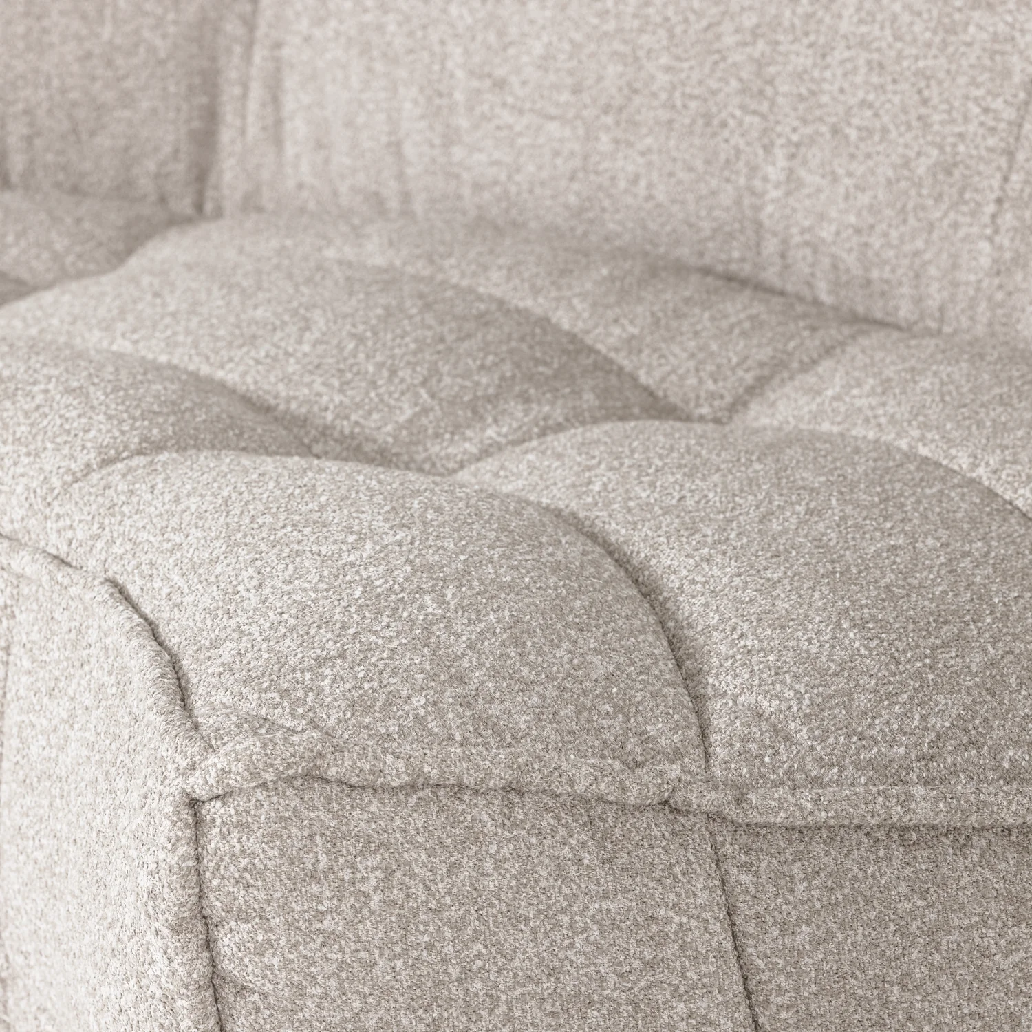 Sofa CLUSTER - moduł narożny piaskowy bouclé - Image 2