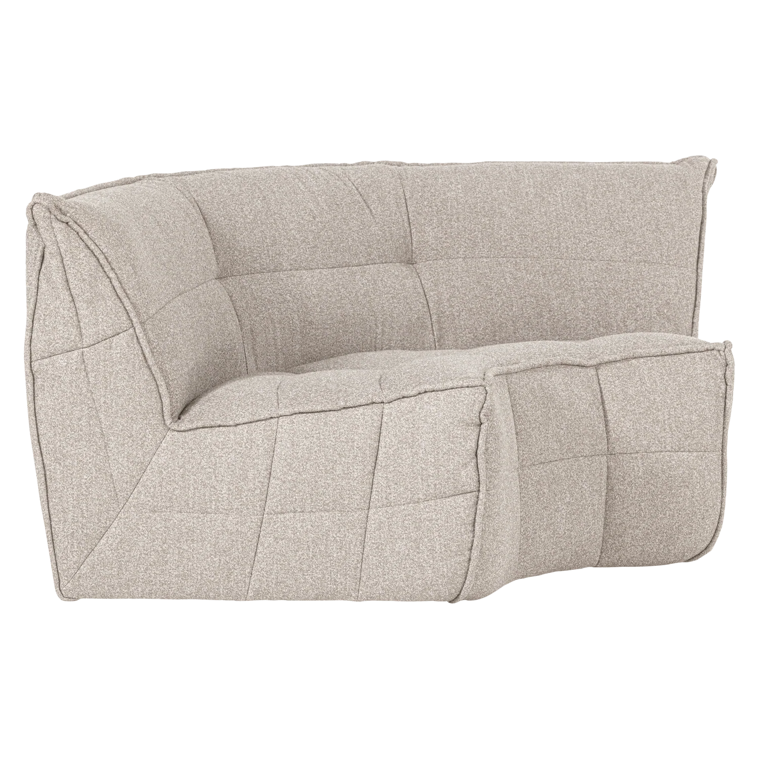 Sofa CLUSTER - moduł narożny piaskowy bouclé - Image 4