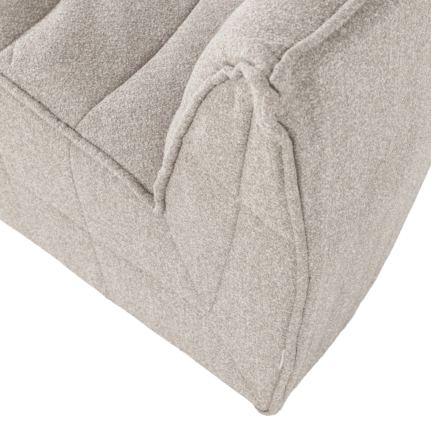 Sofa CLUSTER - moduł narożny piaskowy bouclé - Image 6
