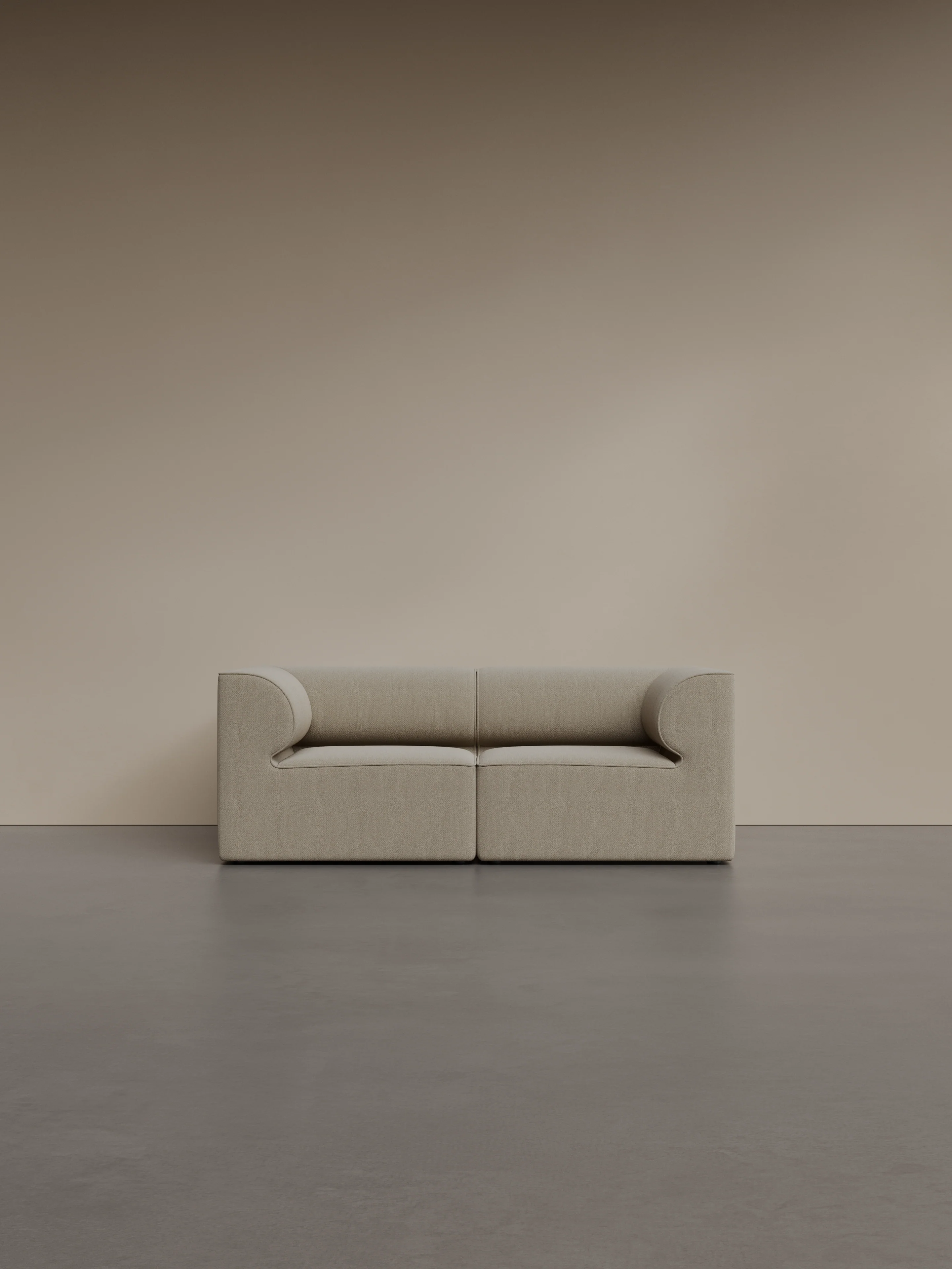 Sofa modułowa EAVE - moduł narożny lewostronny kremowy - Image 10