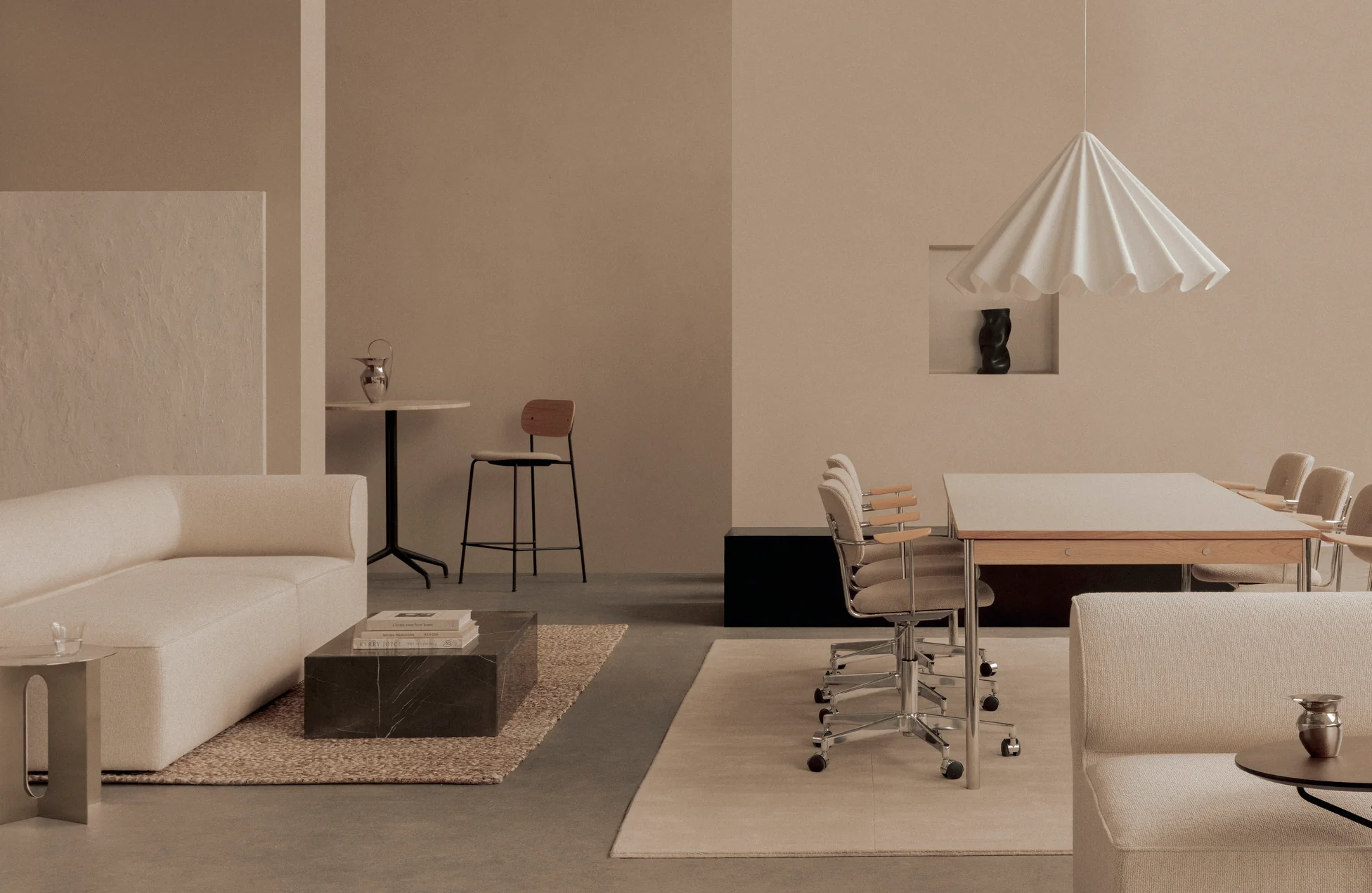Sofa modułowa EAVE - moduł narożny lewostronny kremowy - Image 7