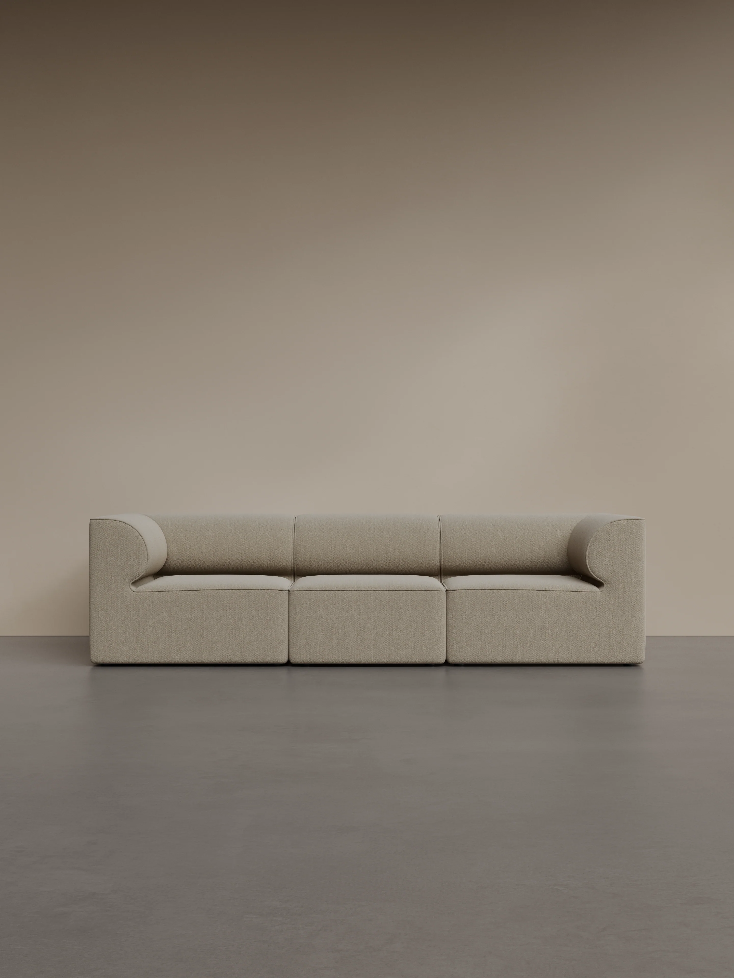 Sofa modułowa EAVE - moduł narożny lewostronny kremowy - Image 8