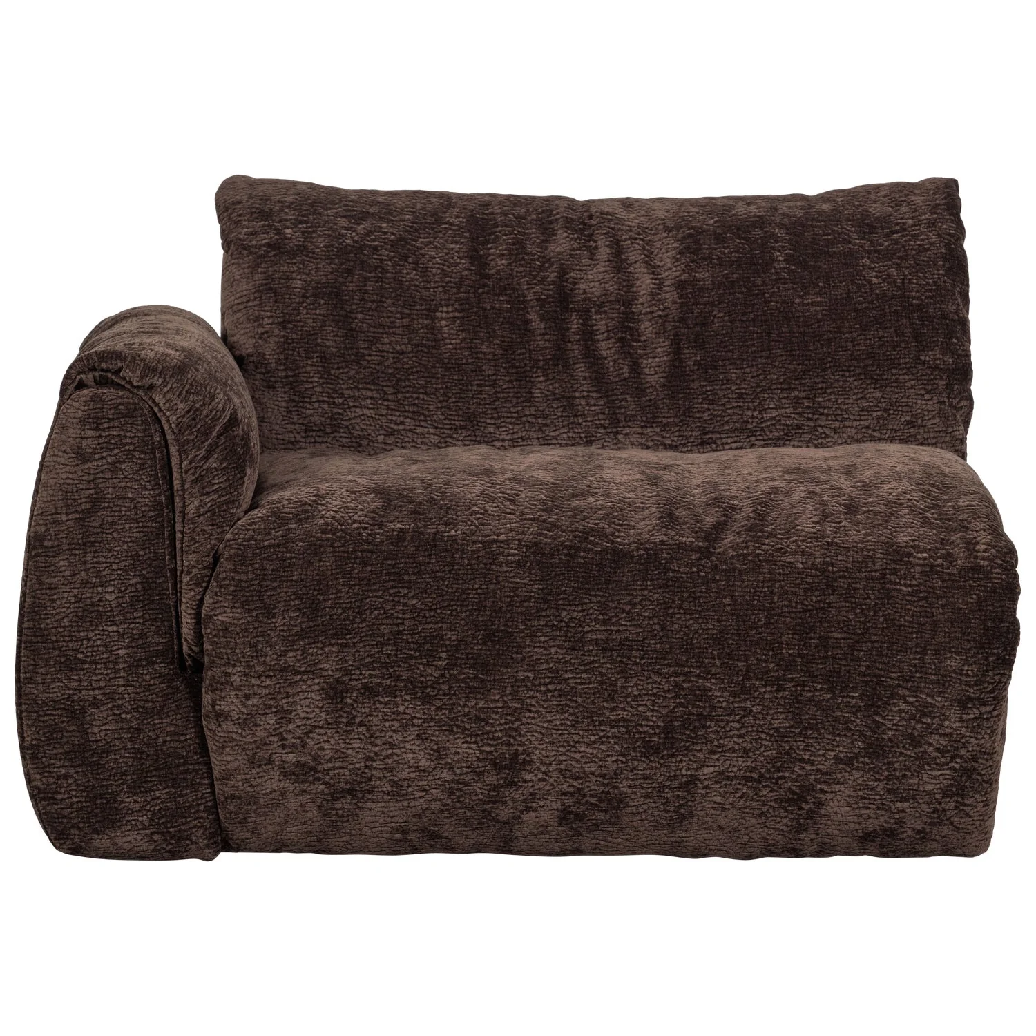 Sofa modułowa BAGGY 3D - element lewostronny ciemnobrązowy - Image 5