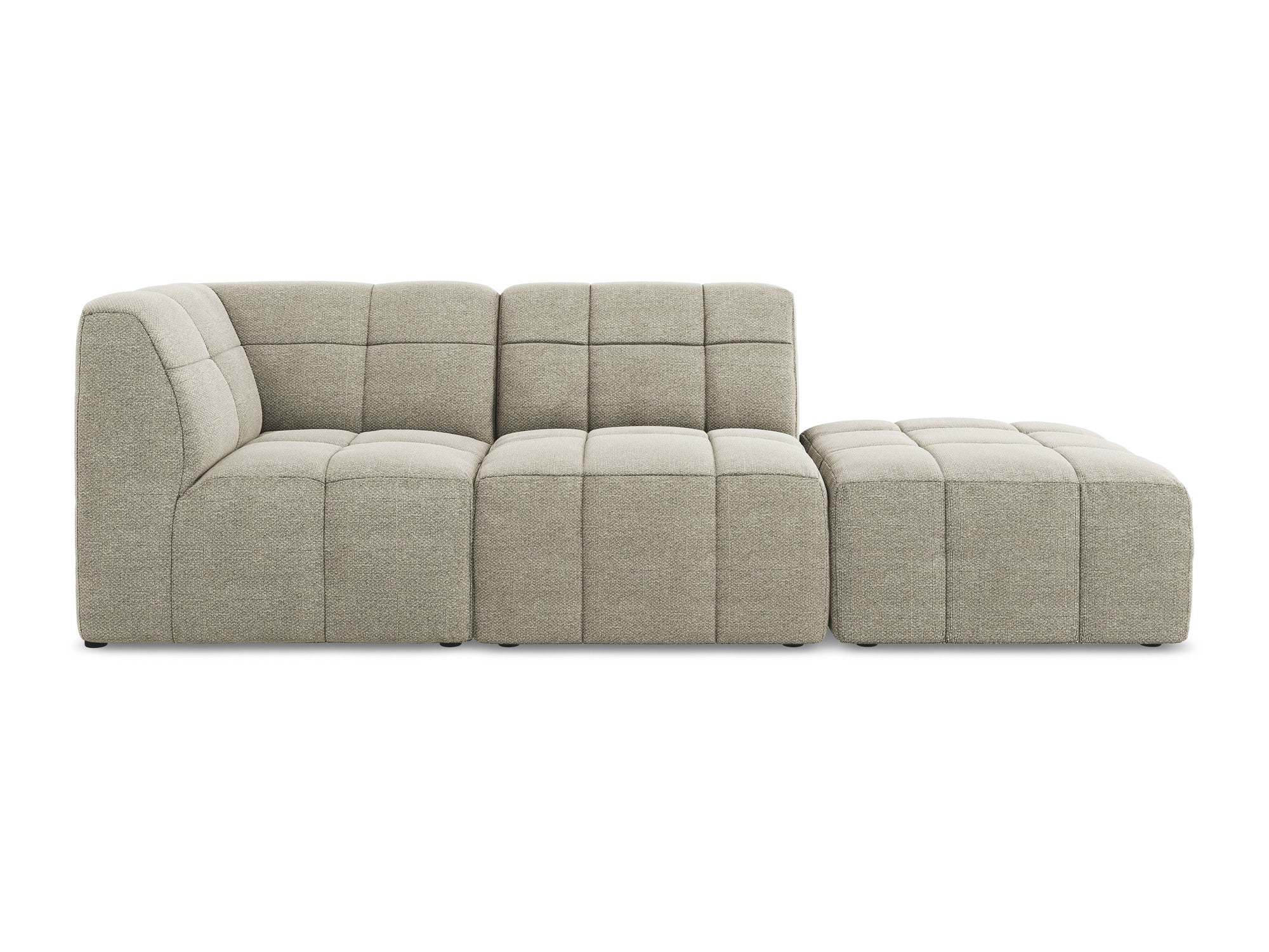 Sofa modułowa lewostronna otwarta 3-osobowa ALOHA taupe boucle - Image 3