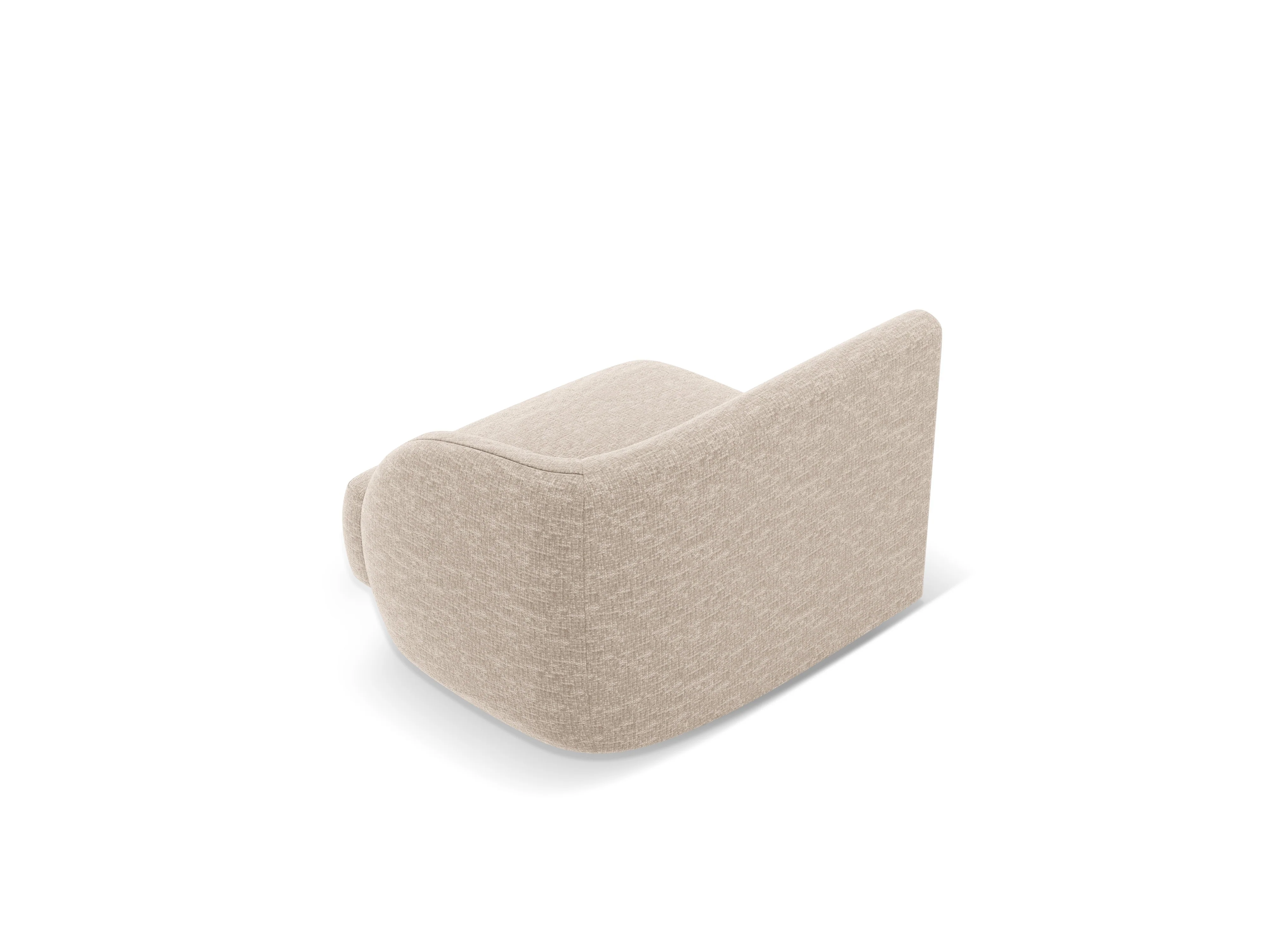 Sofa modułowa MILEY - moduł prawostronny beżowy szenil jedwabisty - Image 4