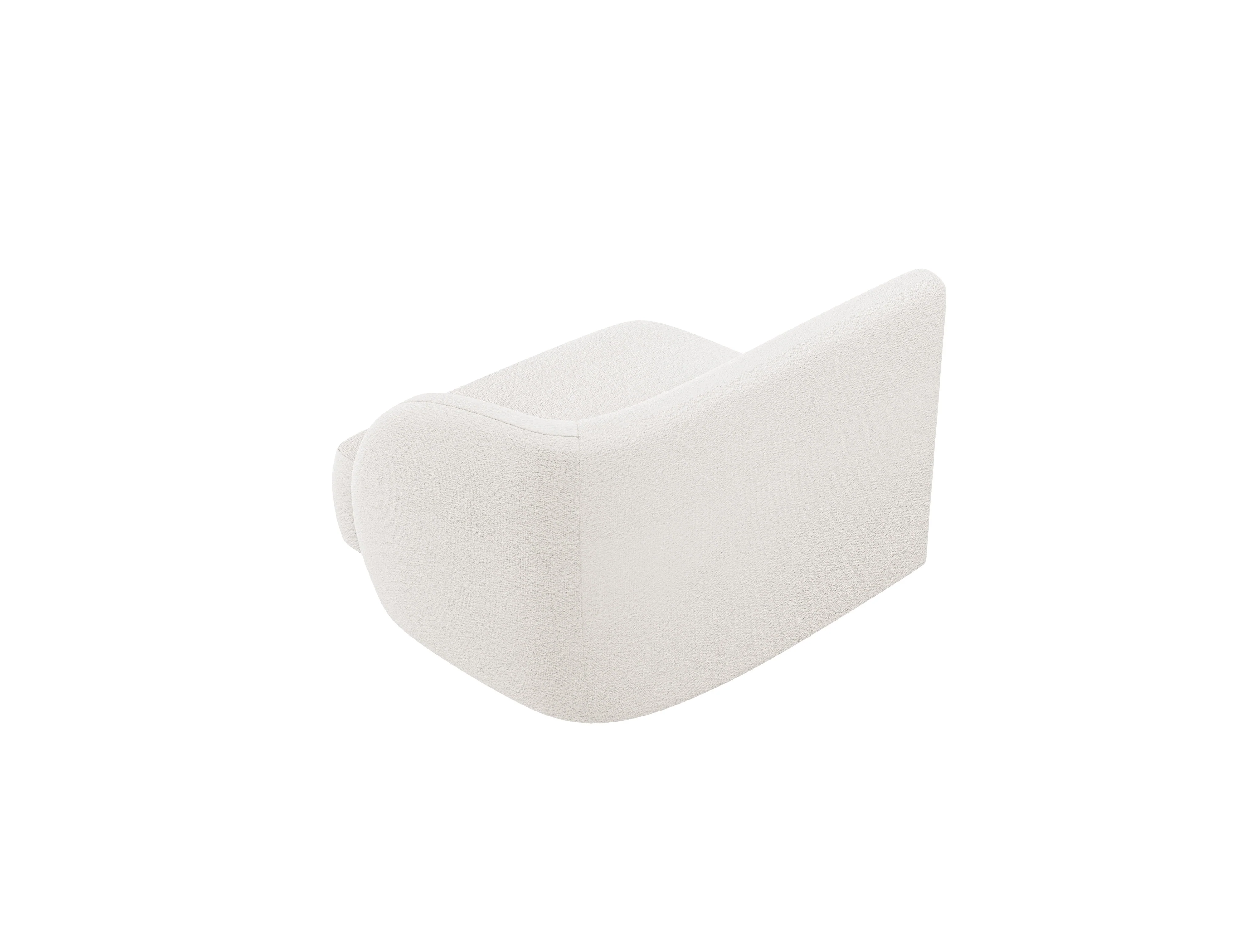 Sofa modułowa MILEY - moduł prawostronny biały boucle - Image 3