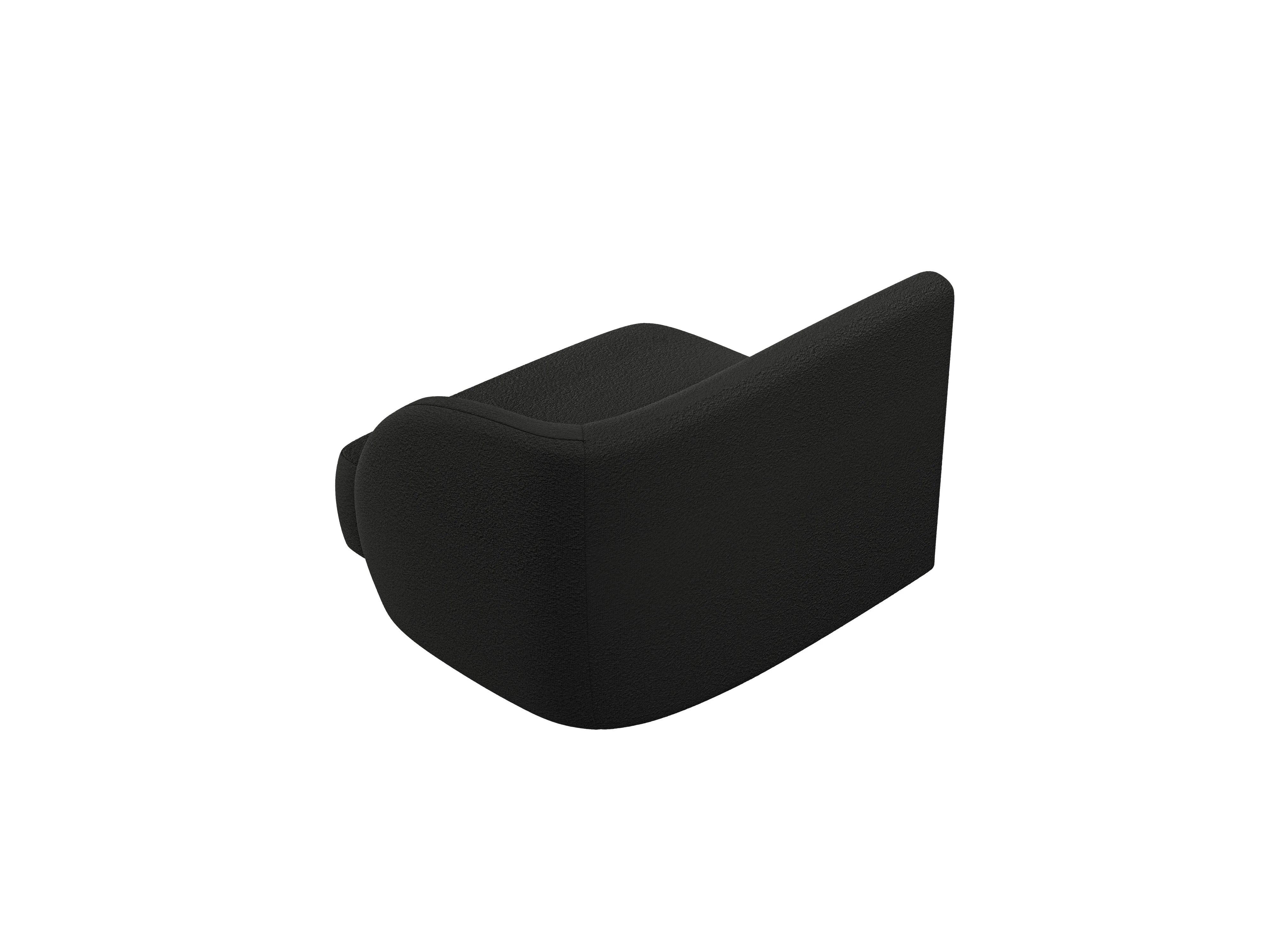 Sofa modułowa MILEY - moduł prawostronny czarny boucle - Image 3