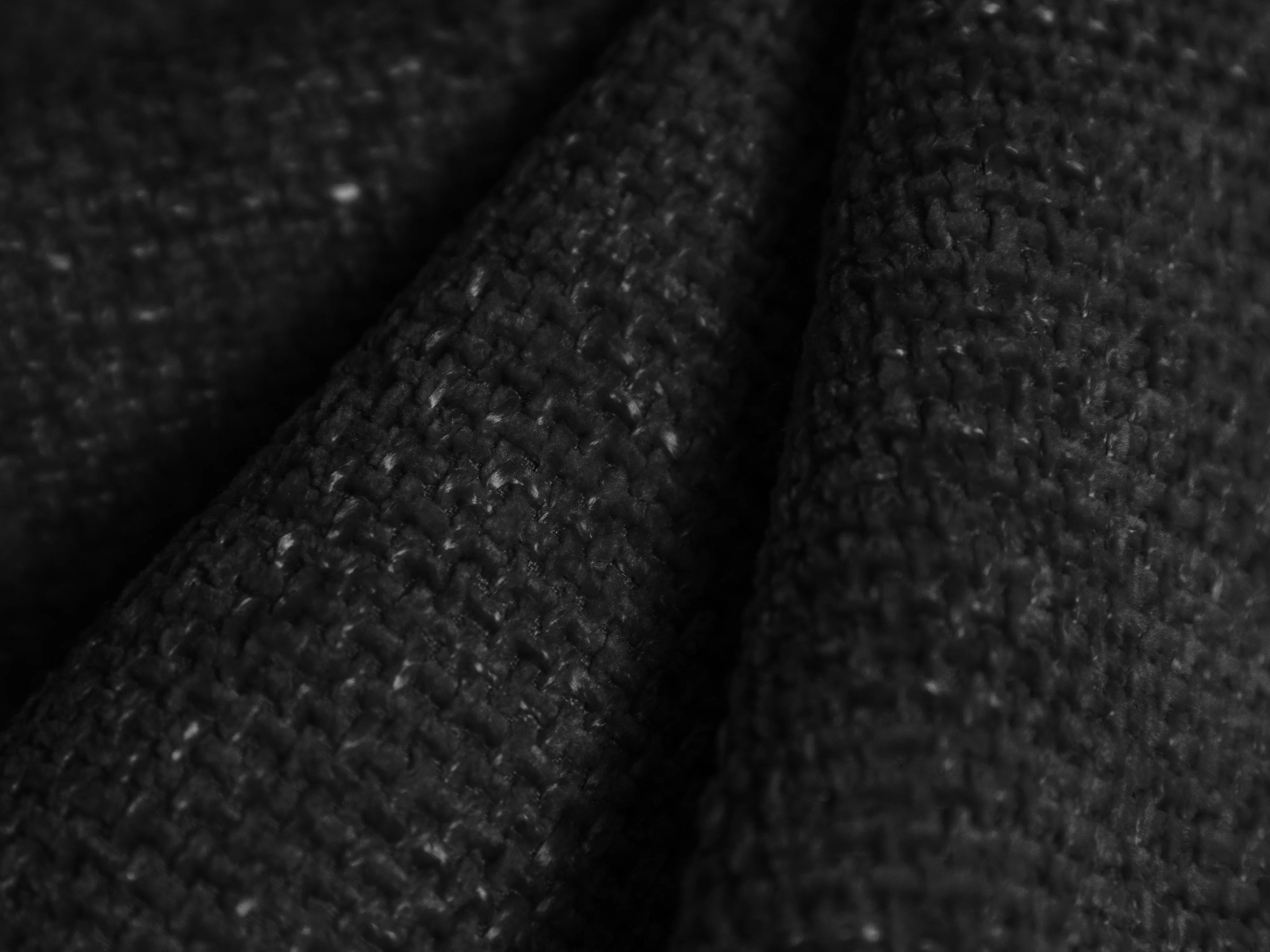 Sofa modułowa MILEY - moduł prawostronny czarny szenil jedwabisty - Image 5