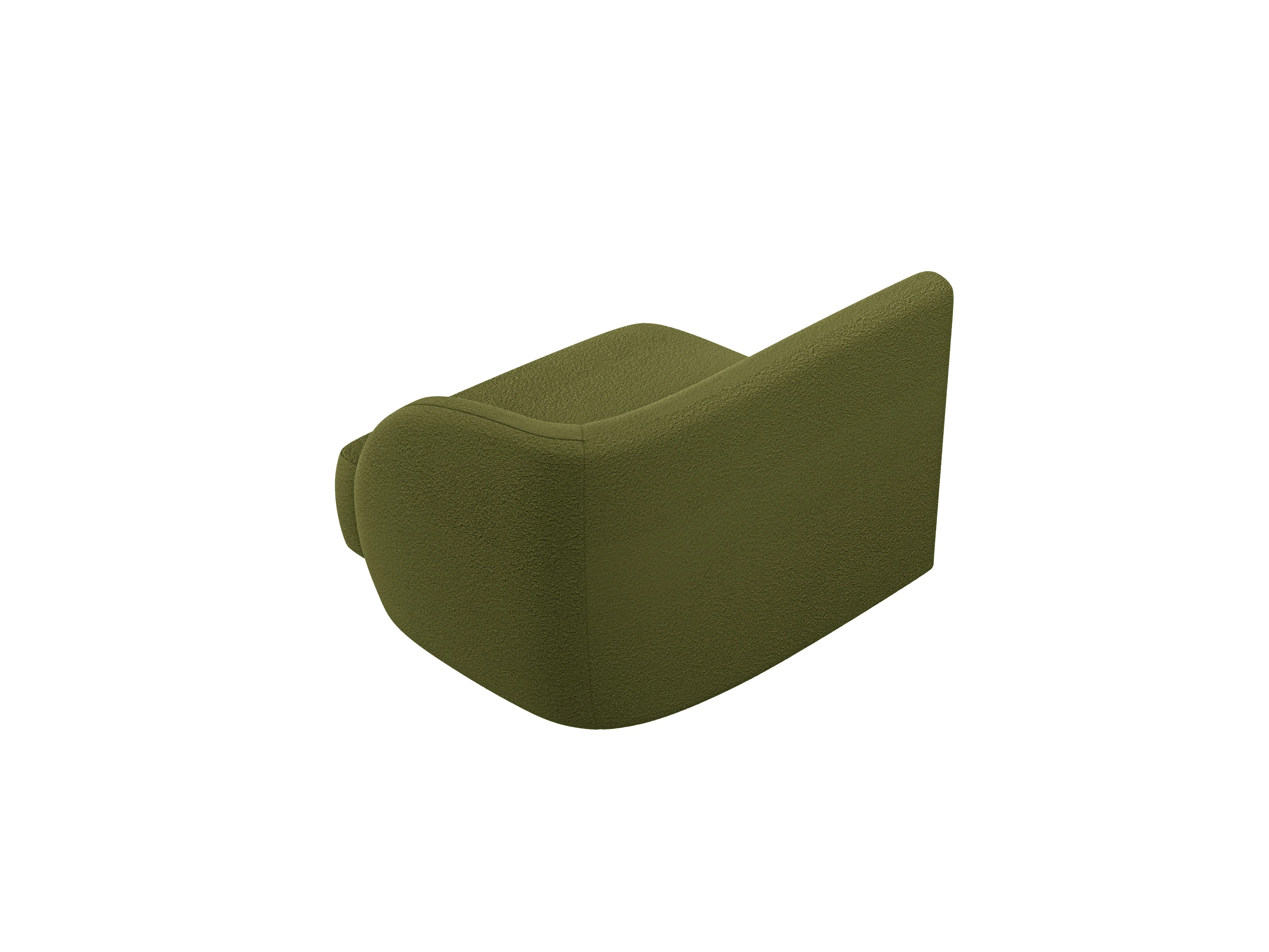 Sofa modułowa MILEY - moduł prawostronny zielony boucle - Image 3