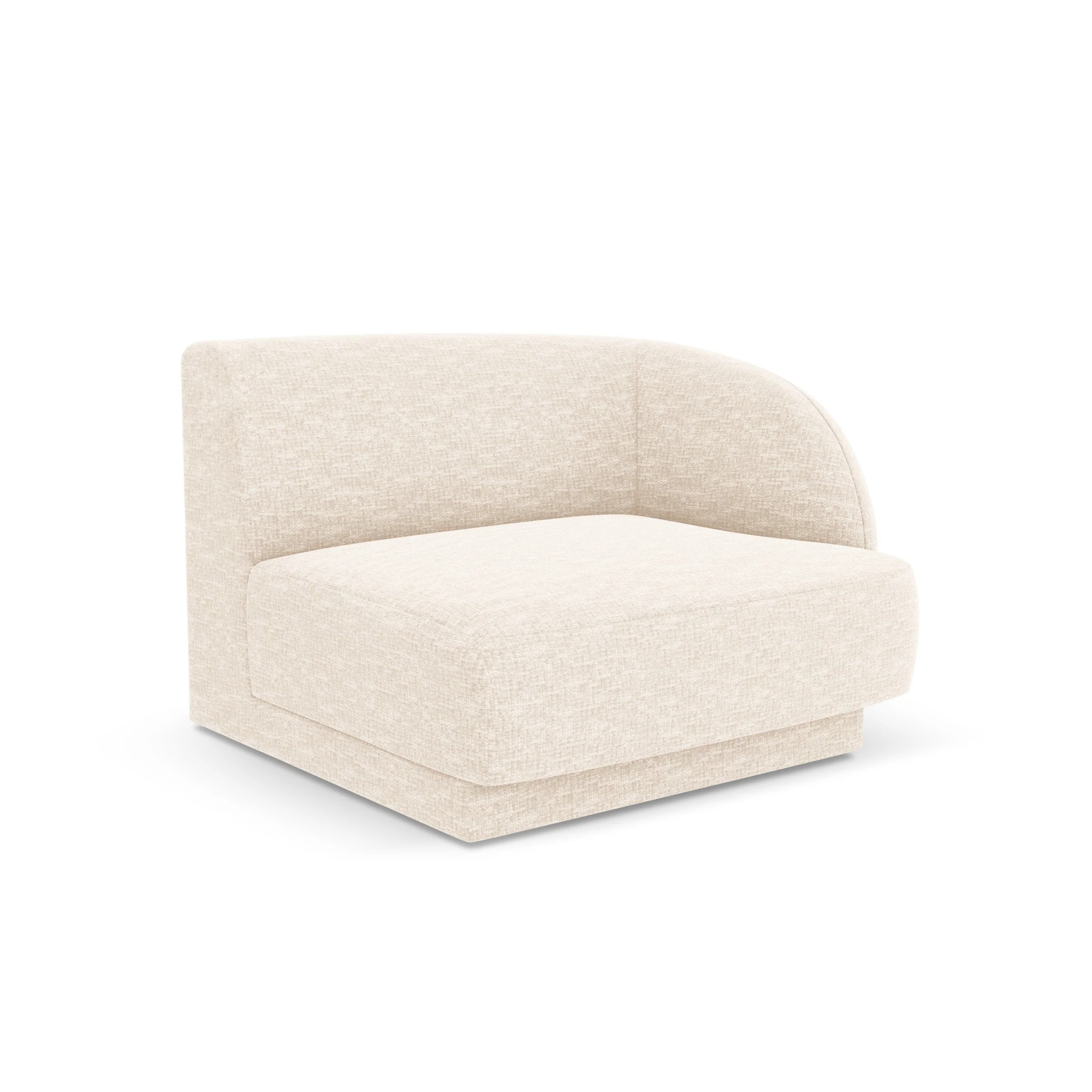 Sofa modułowa - moduł prawostronny MILEY kość słoniowa szenil - Image 2