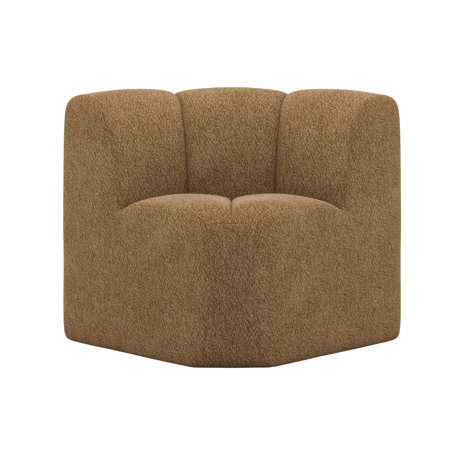 Sofa modułowa MOJO BENCH - element narożny miodowy baranek
