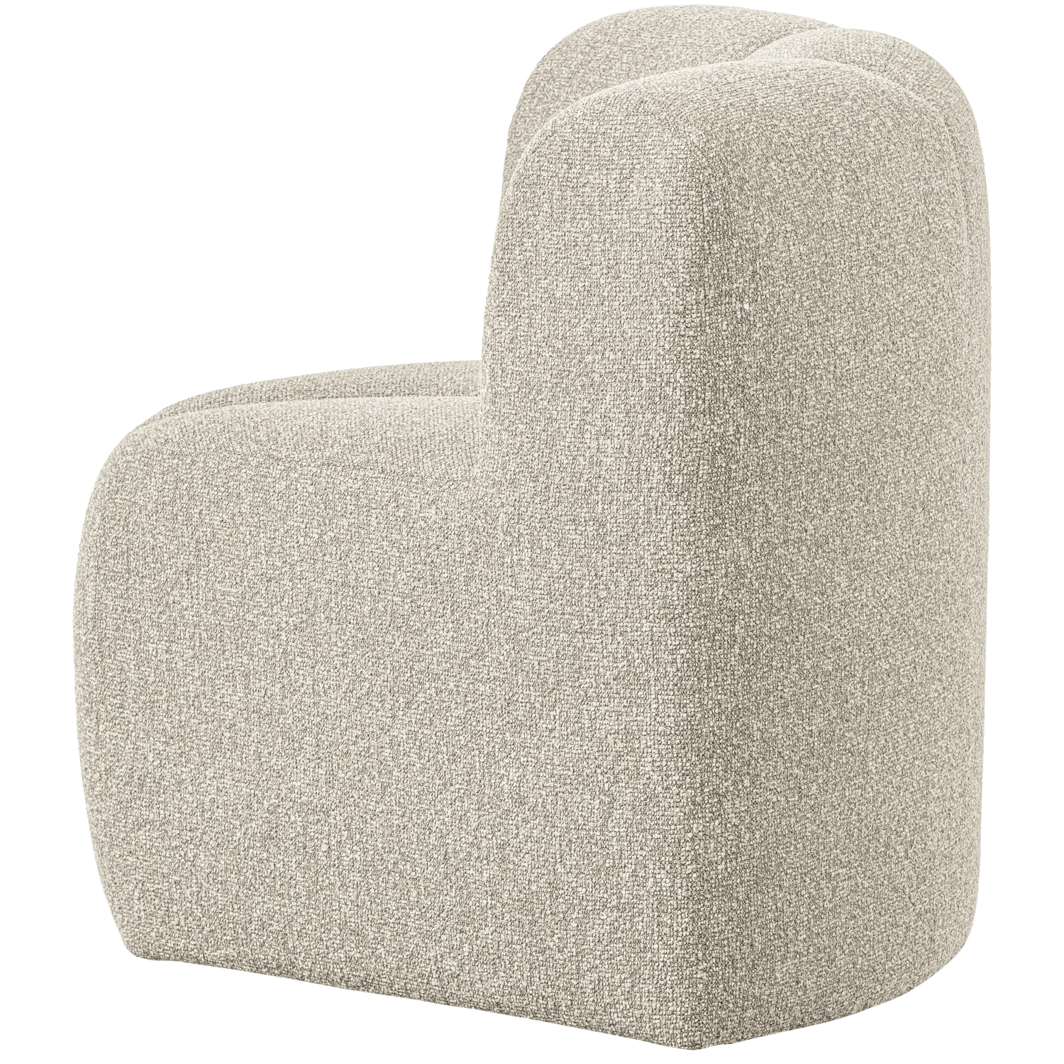 Sofa modułowa MOJO BENCH - element narożny beżowy melanż boucle - Image 6