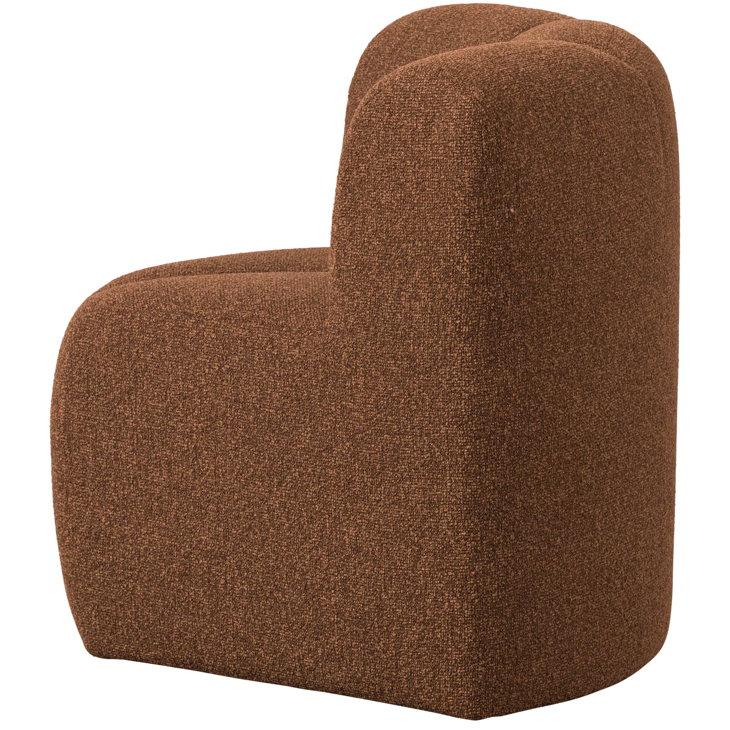 Sofa modułowa MOJO BENCH - element narożny rdzawy brązowy melanż boucle - Image 6