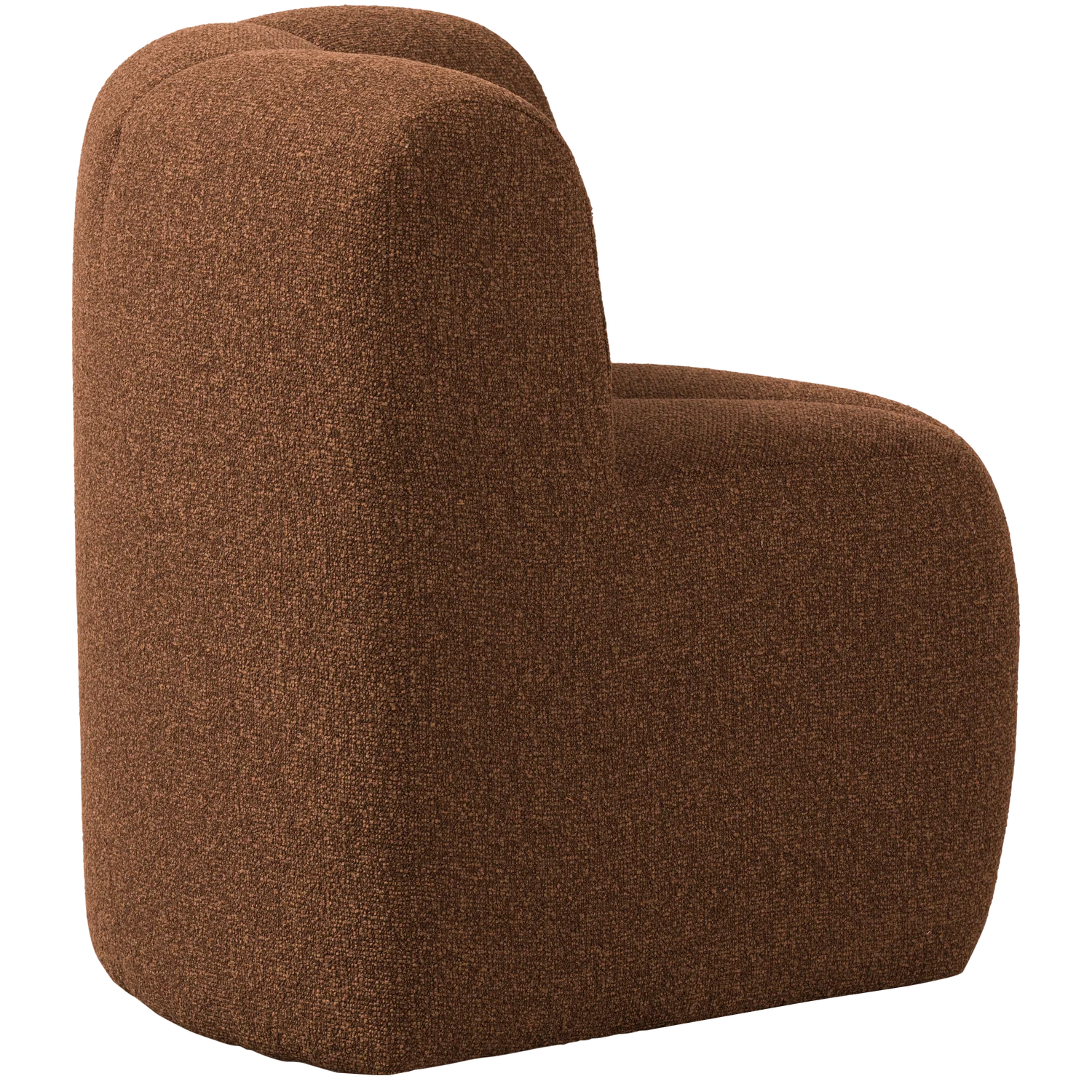 Sofa modułowa MOJO BENCH - element narożny rdzawy brązowy melanż boucle - Image 7