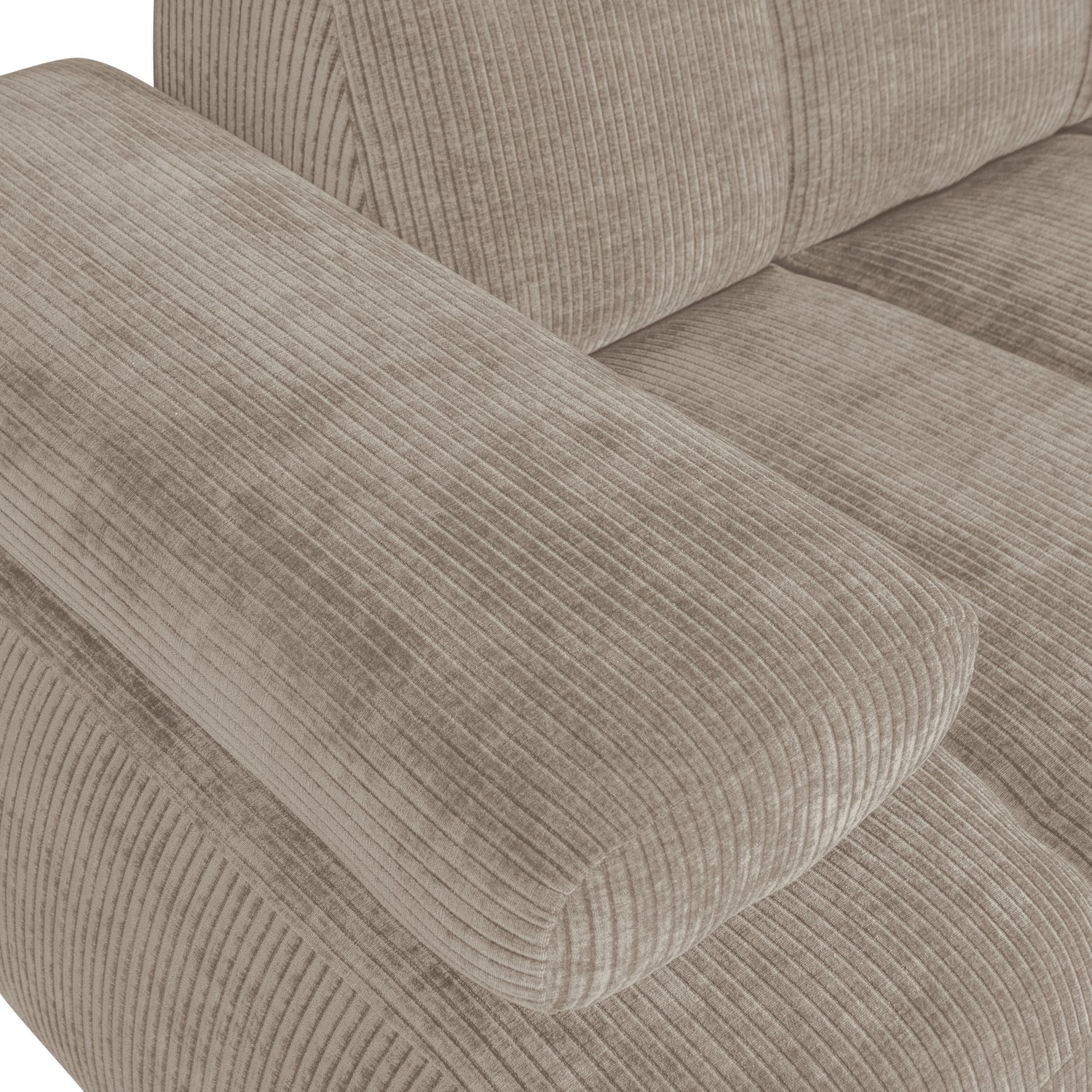 Sofa modułowa MOJO - element 1,5-osobowy lewostronny ciemny piaskowy sztruks - Image 2