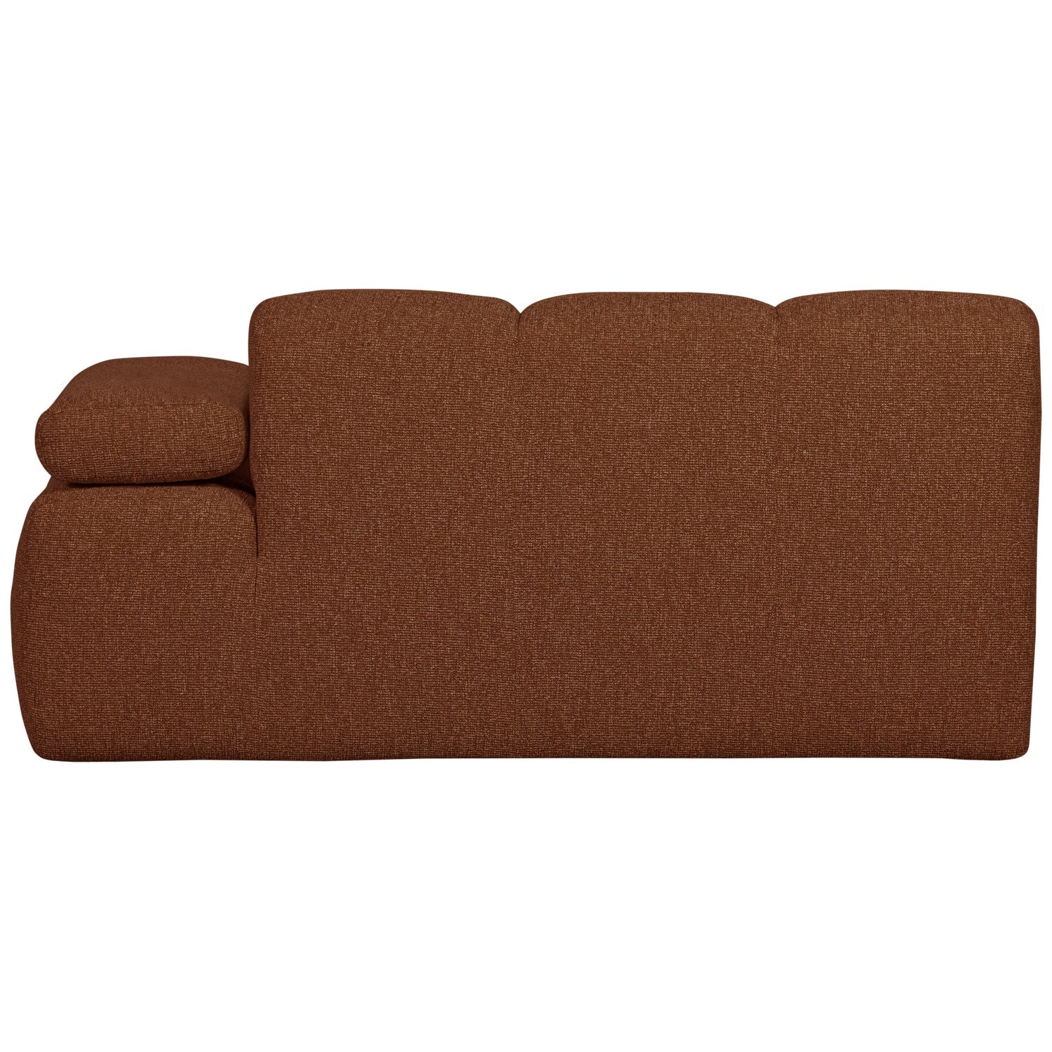 Sofa modułowa MOJO - element 1,5-osobowy prawostronny rdzawy brązowy bouclé - Image 9