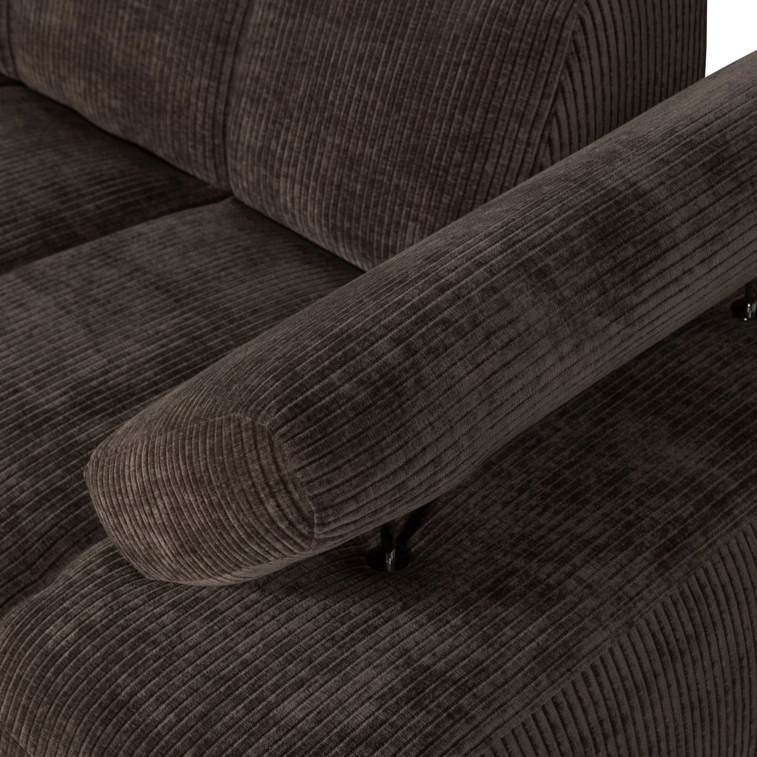 Sofa modułowa MOJO - element 1,5-osobowy prawostronny ciemnobrązowy sztruks - Image 5