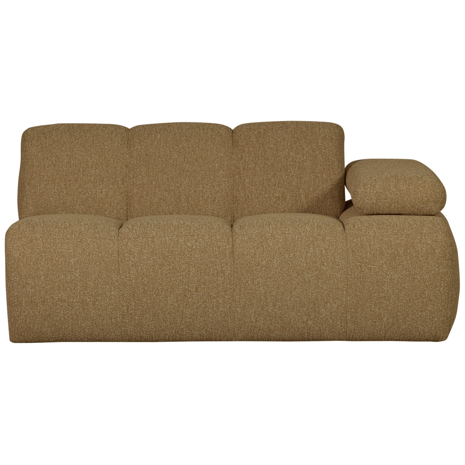 Sofa modułowa MOJO - element 1,5-osobowy prawostronny ciemny miodowy bouclé - Image 4