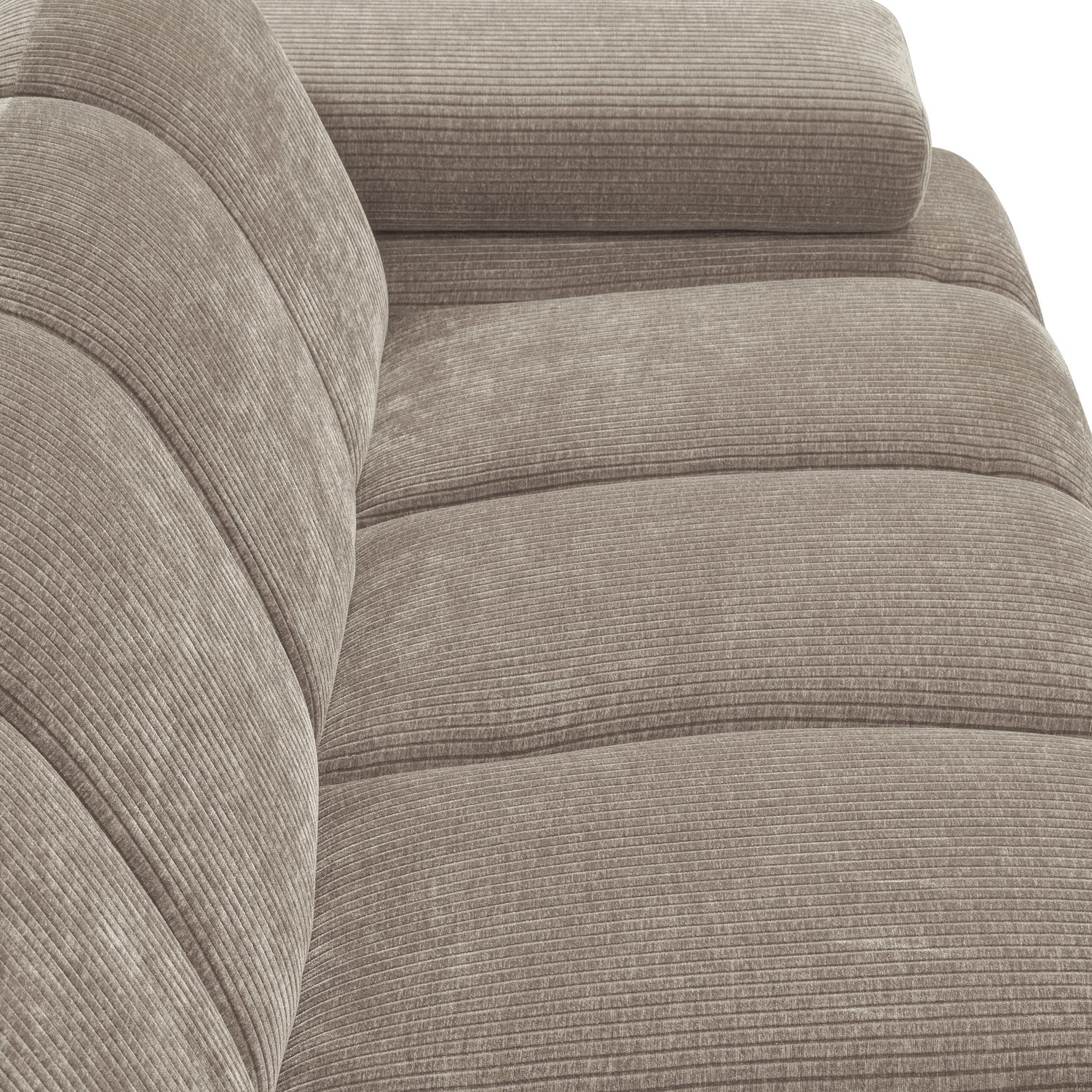Sofa modułowa MOJO - element 2-osobowy prawostronny ciemny piaskowy sztruks - Image 2