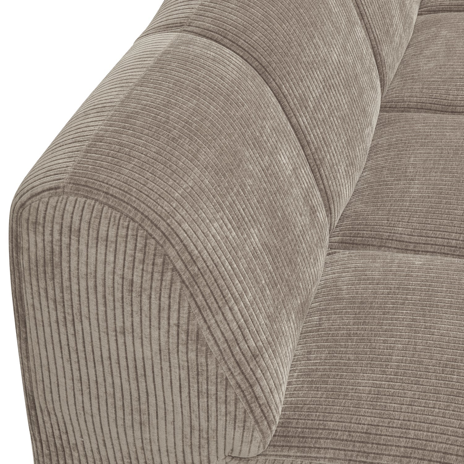 Sofa modułowa MOJO - element 2-osobowy prawostronny ciemny piaskowy sztruks - Image 3