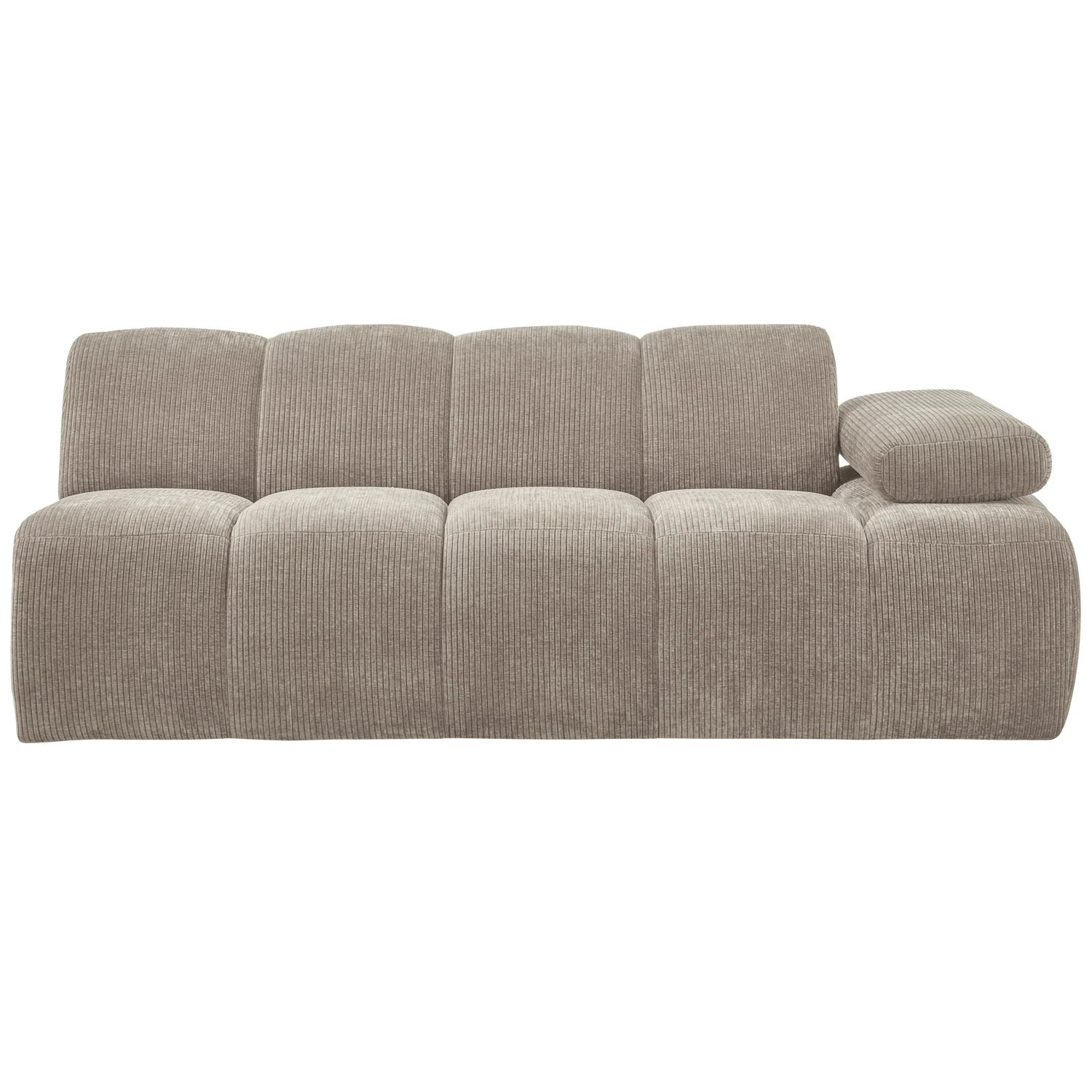 Sofa modułowa MOJO - element 2-osobowy prawostronny ciemny piaskowy sztruks - Image 4