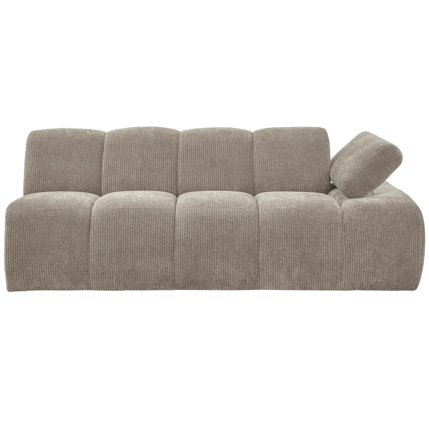 Sofa modułowa MOJO - element 2-osobowy prawostronny ciemny piaskowy sztruks - Image 5