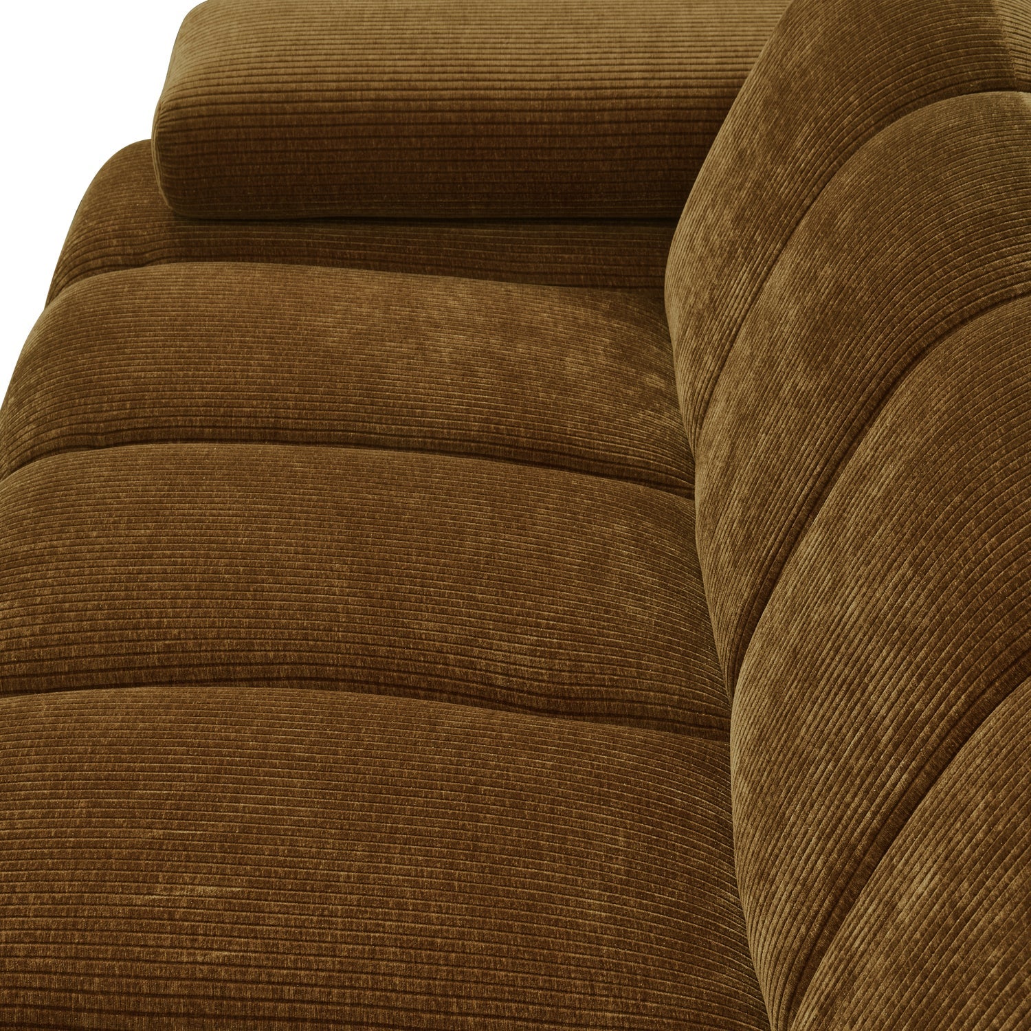 Sofa modułowa MOJO - element 2-osobowy lewostronny ciemny miodowy sztruks - Image 2