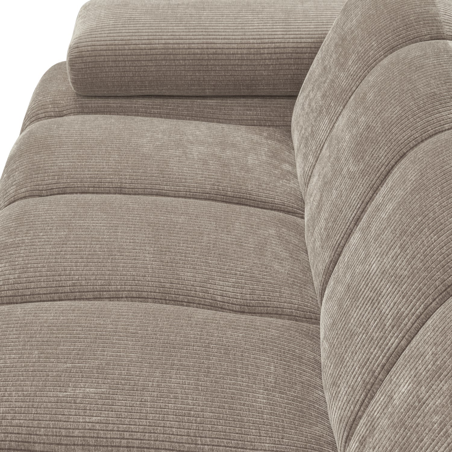 Sofa modułowa MOJO - element 2-osobowy lewostronny ciemny piaskowy sztruks - Image 2