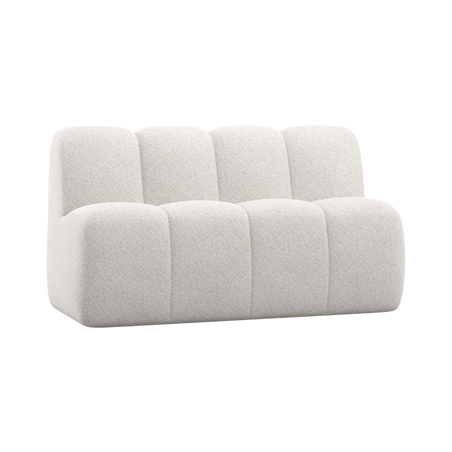 Sofa modułowa MOJO BENCH - element 3-osobowy ecru baranek